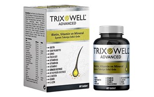 Trixowell Advanced Biotin, Vitamin ve Mineral İçeren Gıda Takviyesi