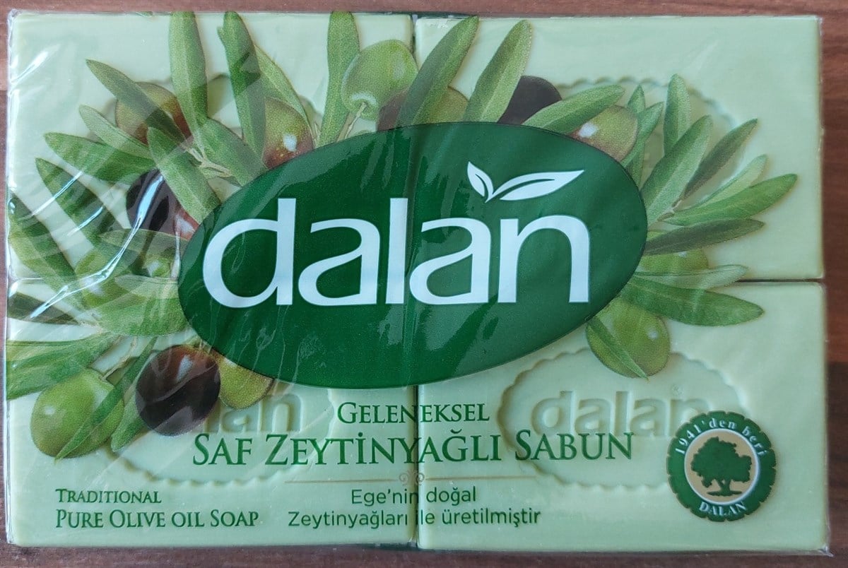 Dalan Geleneksel Saf Zeytinyağlı Yeşil Banyo Sabunu 4x150 gr | u-form.com.tr