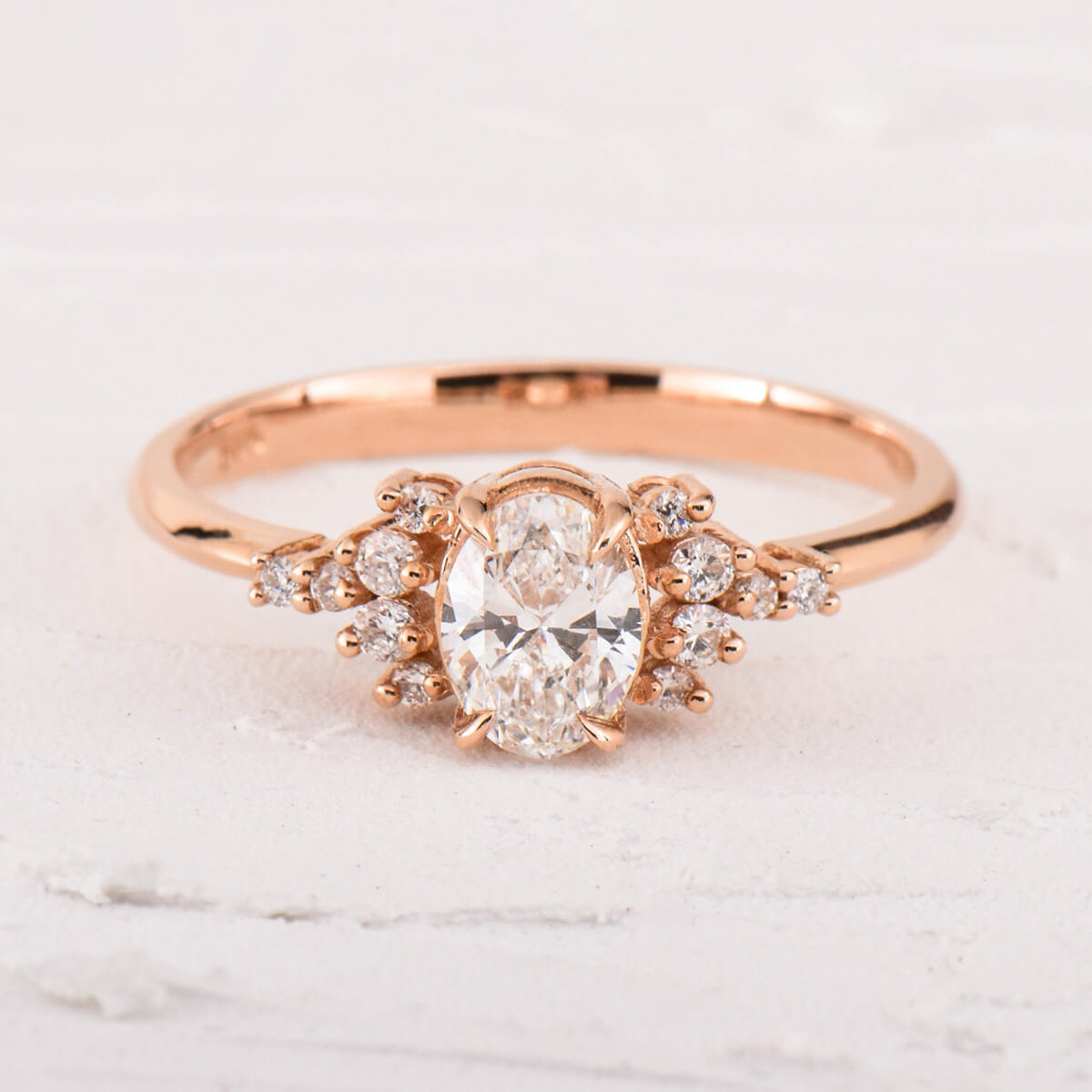 Meissa Oval Solitaire Diamond Ring