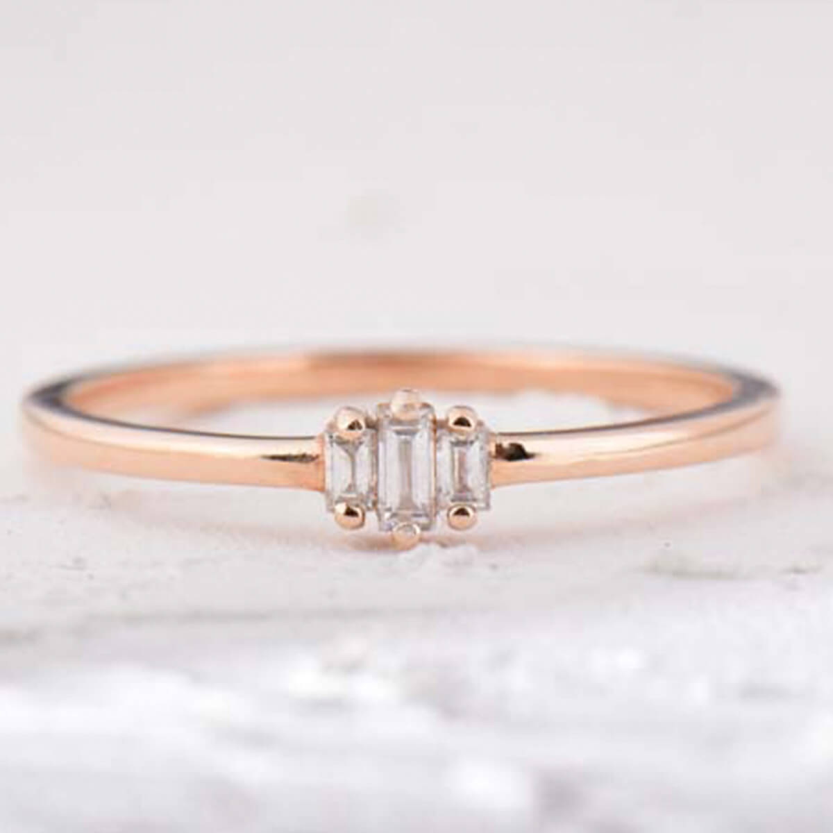 Le Petite Baget Pırlantalı Minimal Alyans