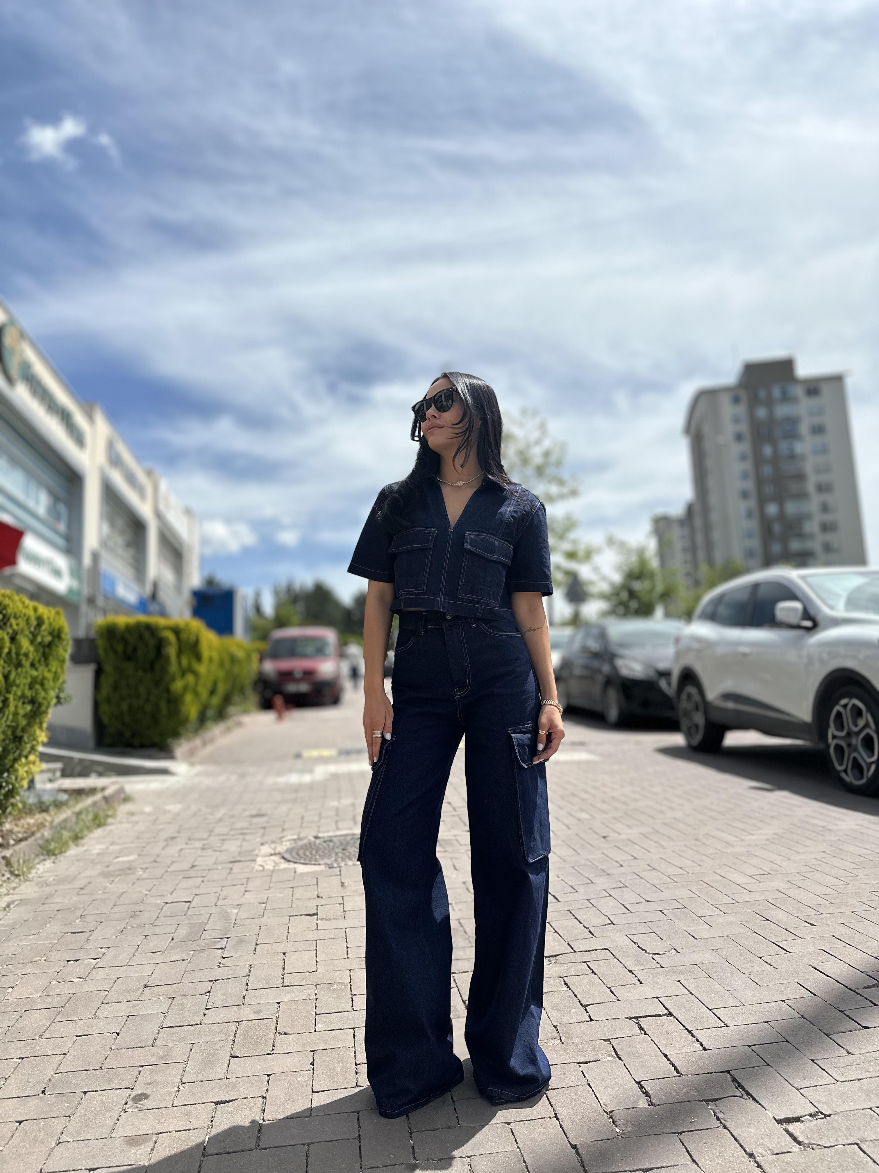 0010 KARGO CEP DENIM PANTOLON