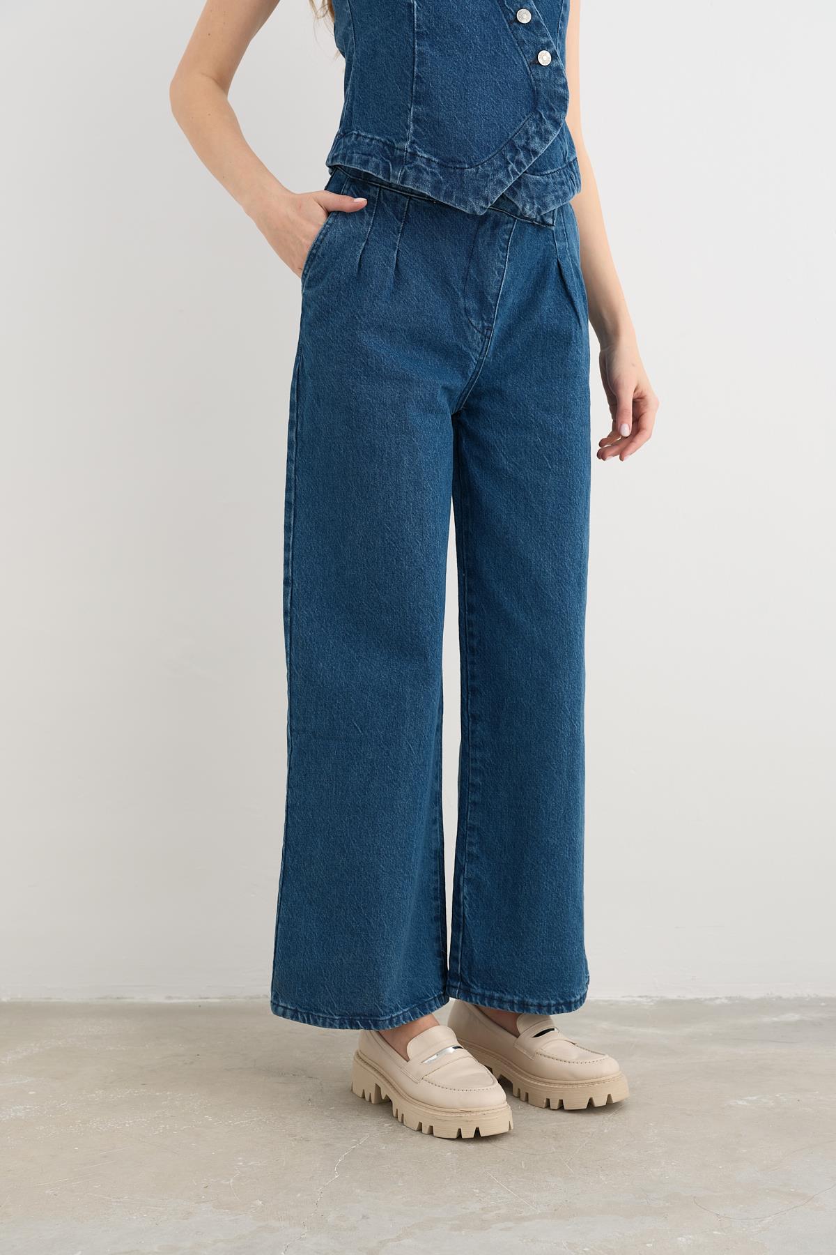 0030 DENIM YELEK PANTOLON TAKIM