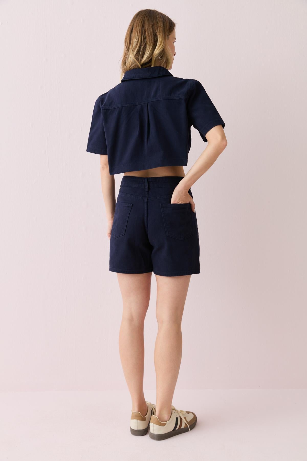 0105 DENIM SORT BLUZ TAKIM