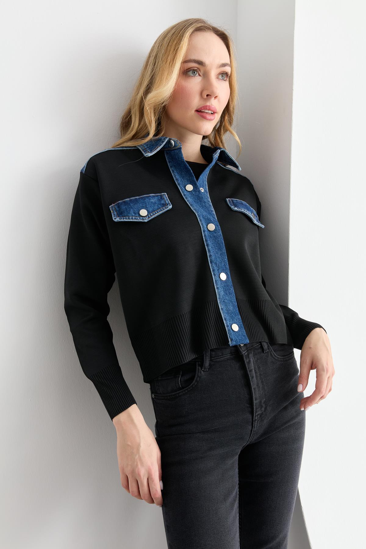 0106 JEAN MIX TRIKO CEKET