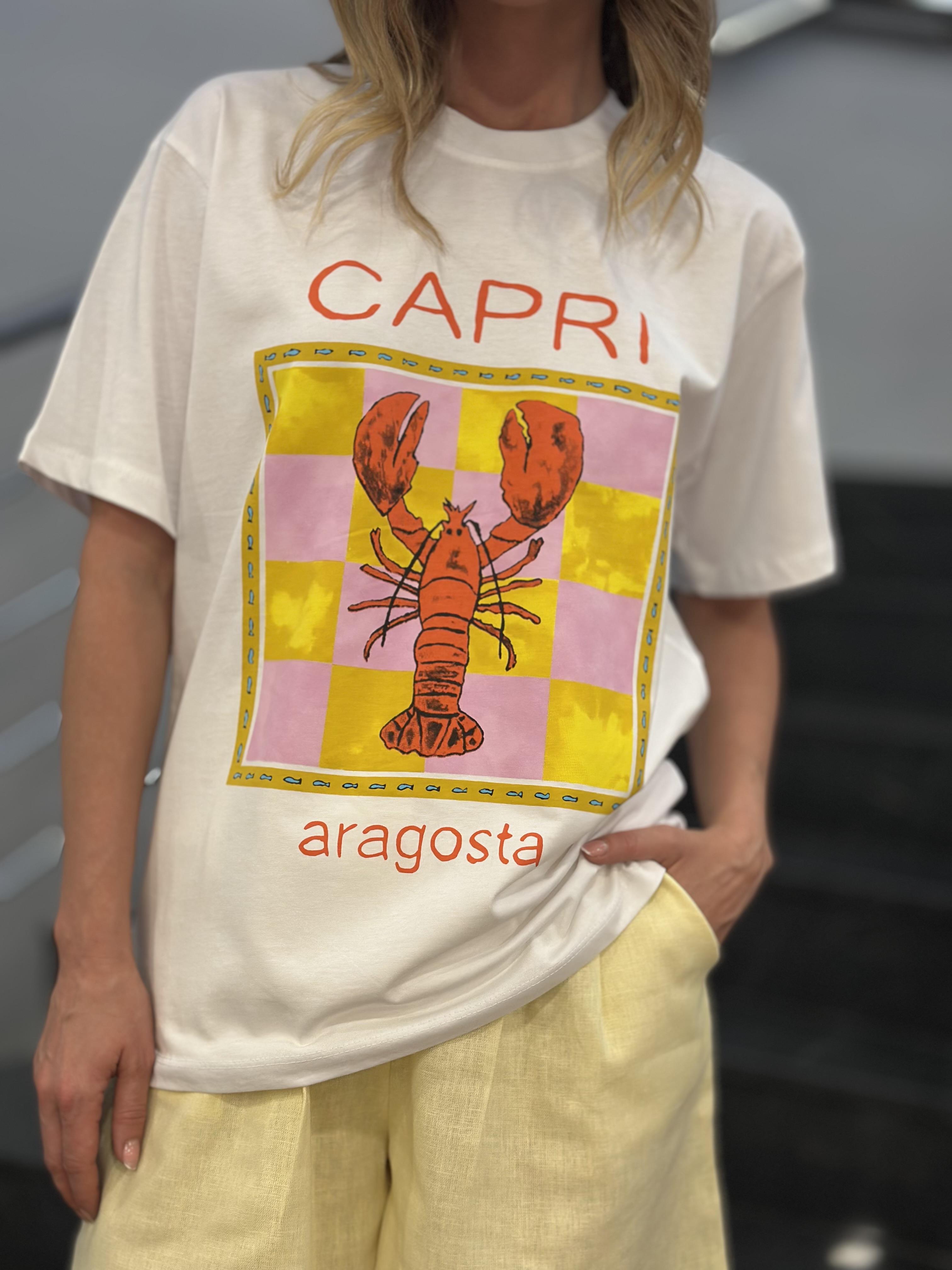 0246115 CAPRI YAZILI TSHIRT