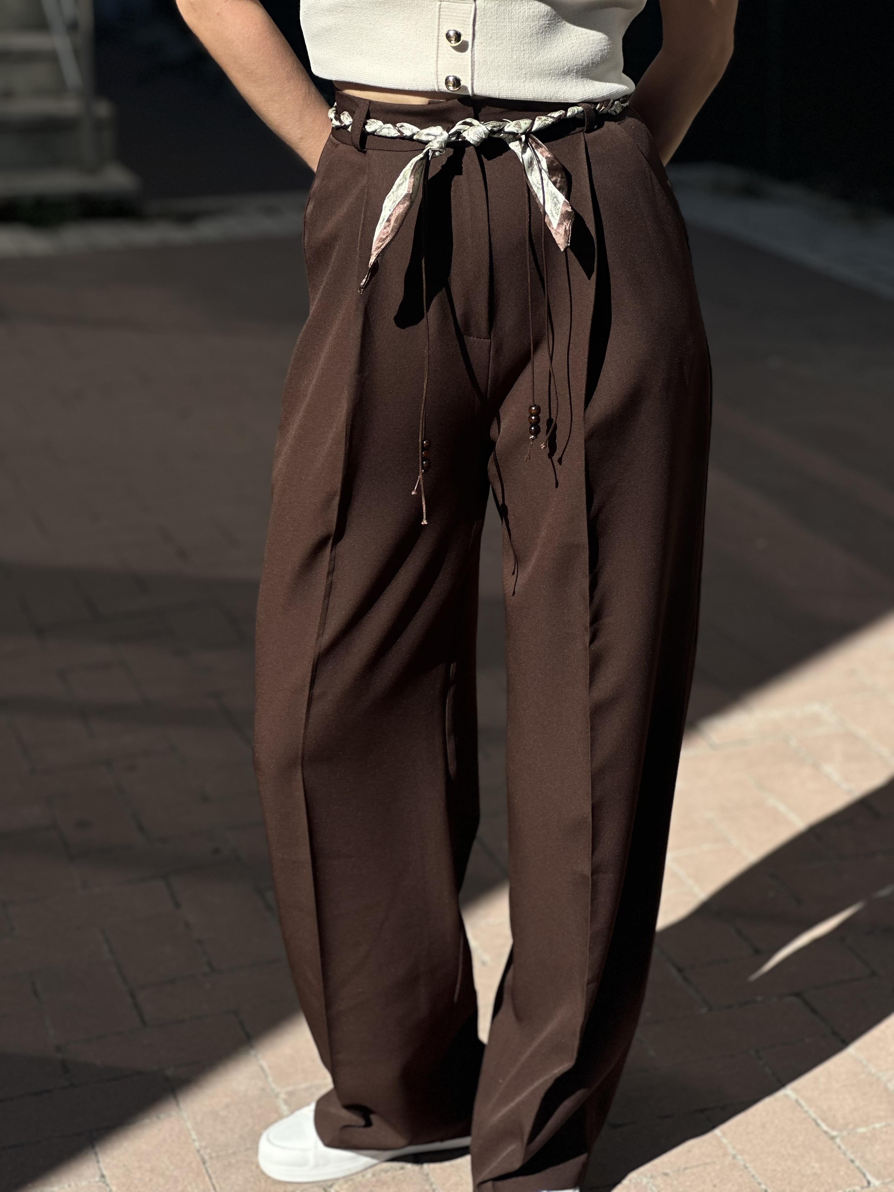 0522 FULAR KEMERLI PANTOLON