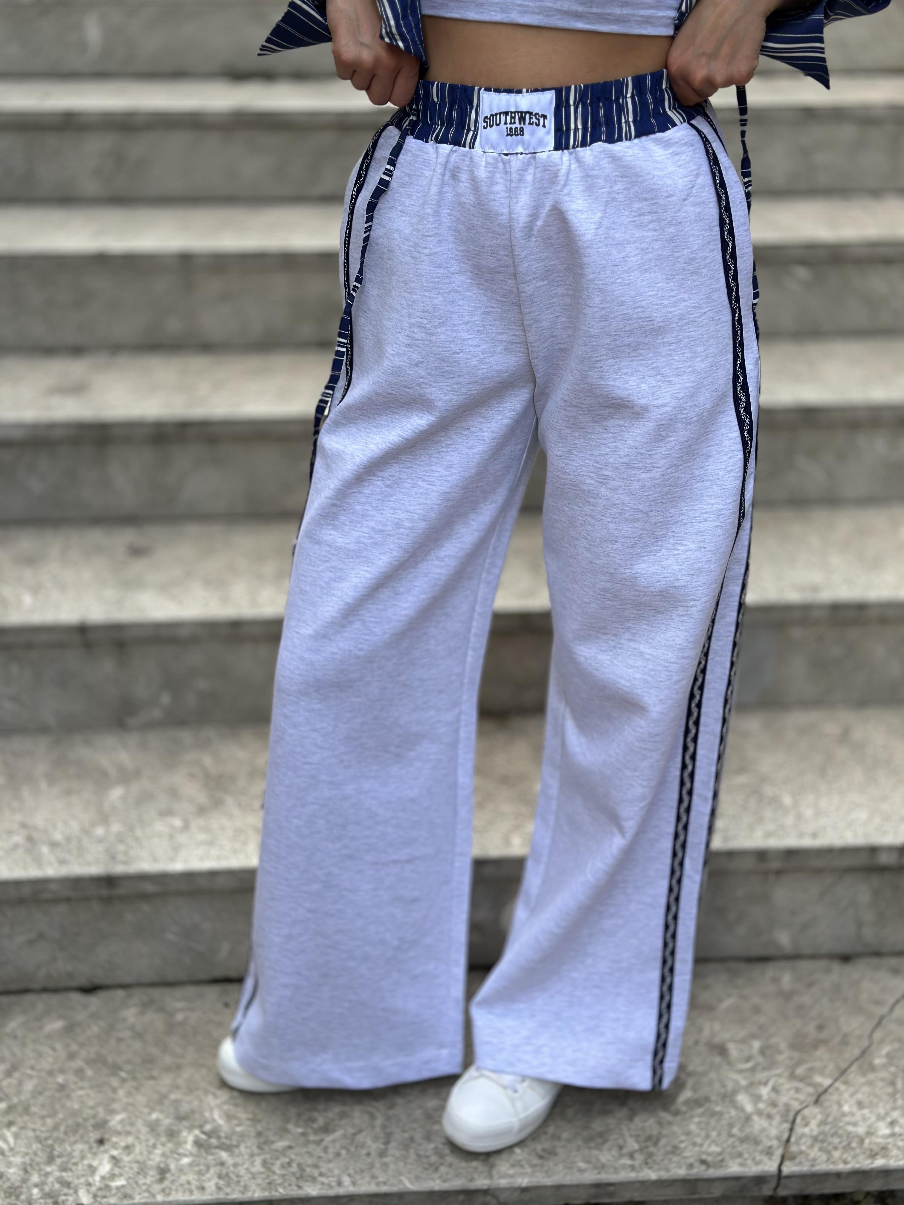 0811 BELI SOUTHWEST YAZILI PANTOLON