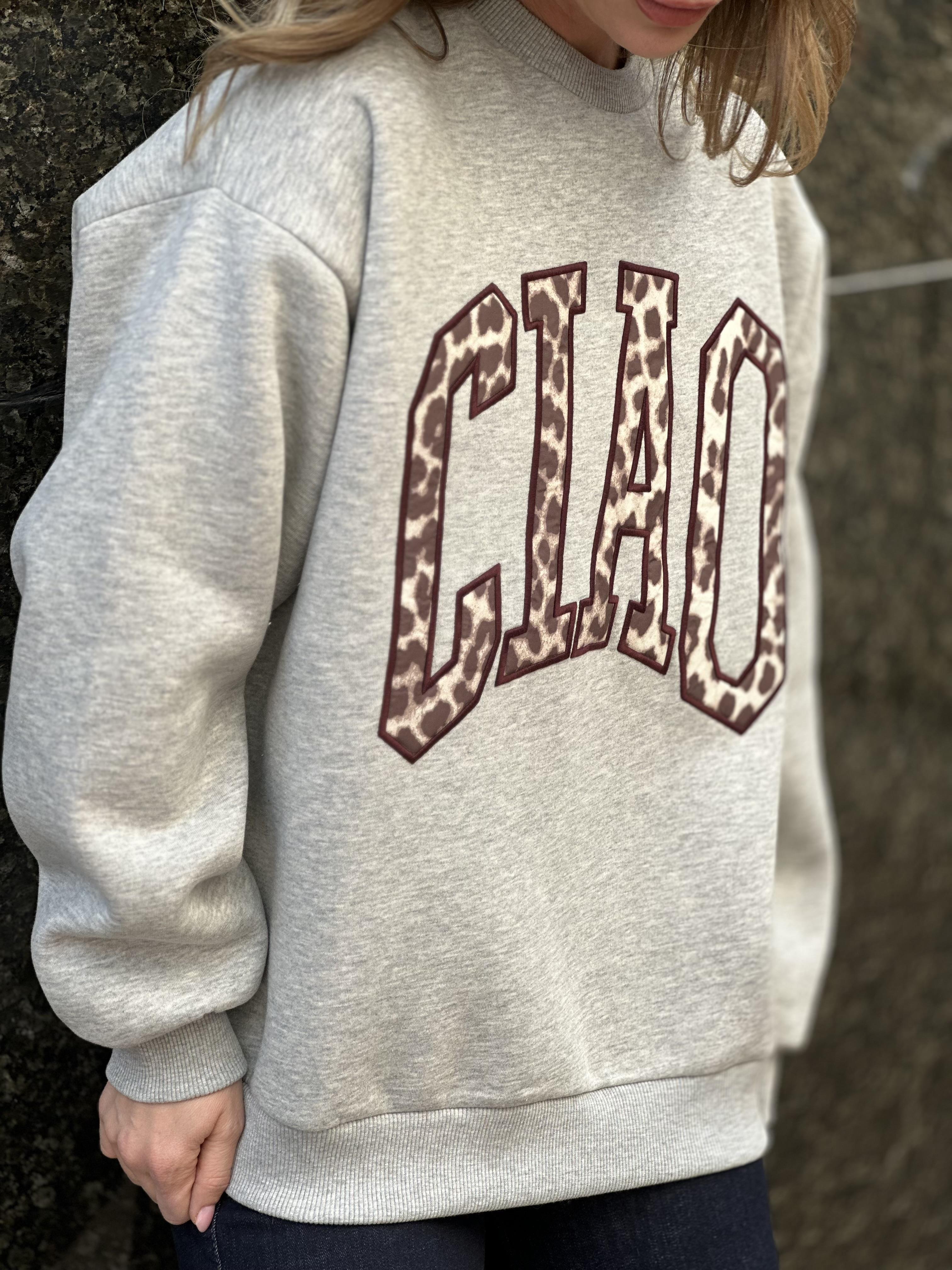 0855 CIAO YAZILI SWEAT