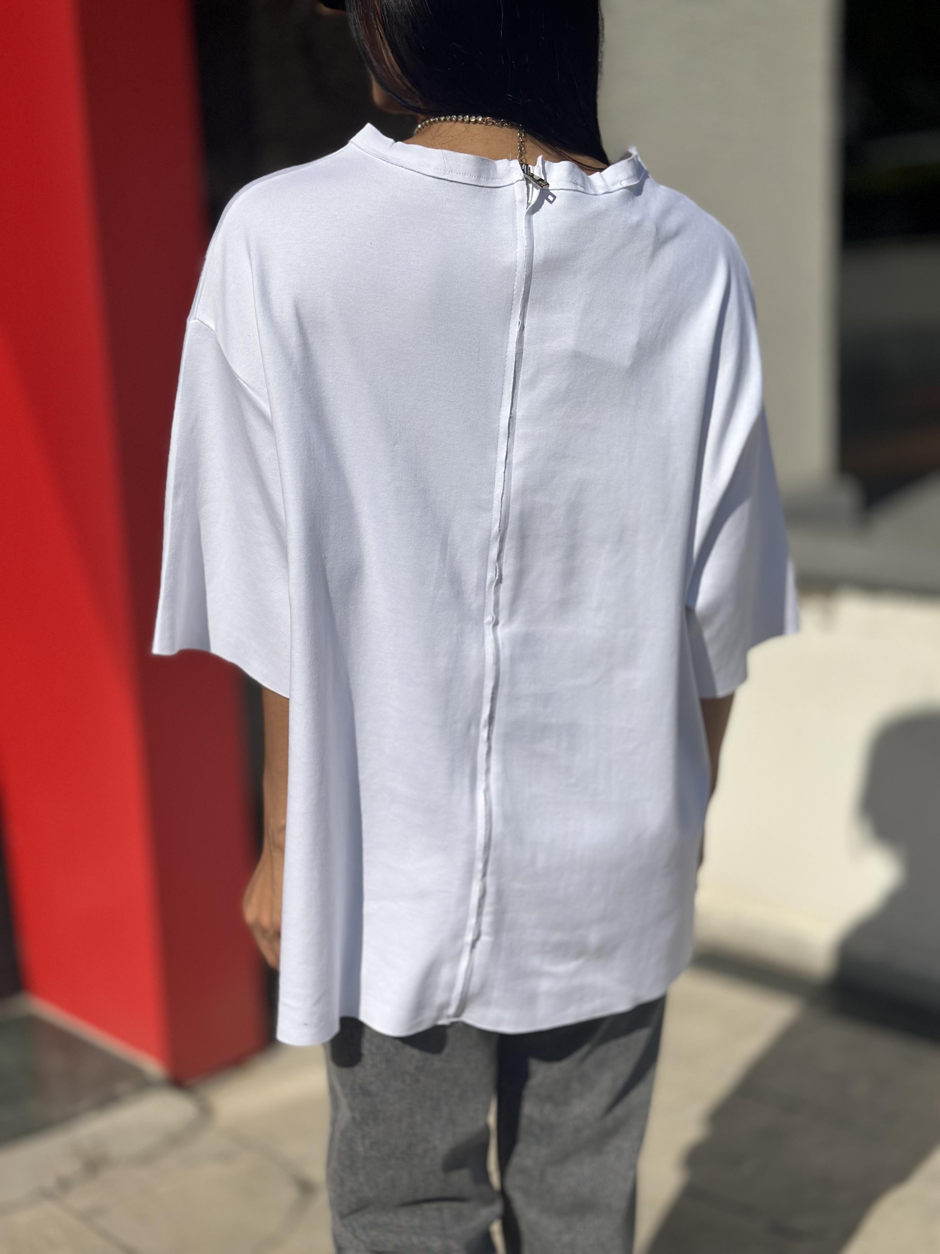 16073 ARKASI FERMUARLI TSHIRT