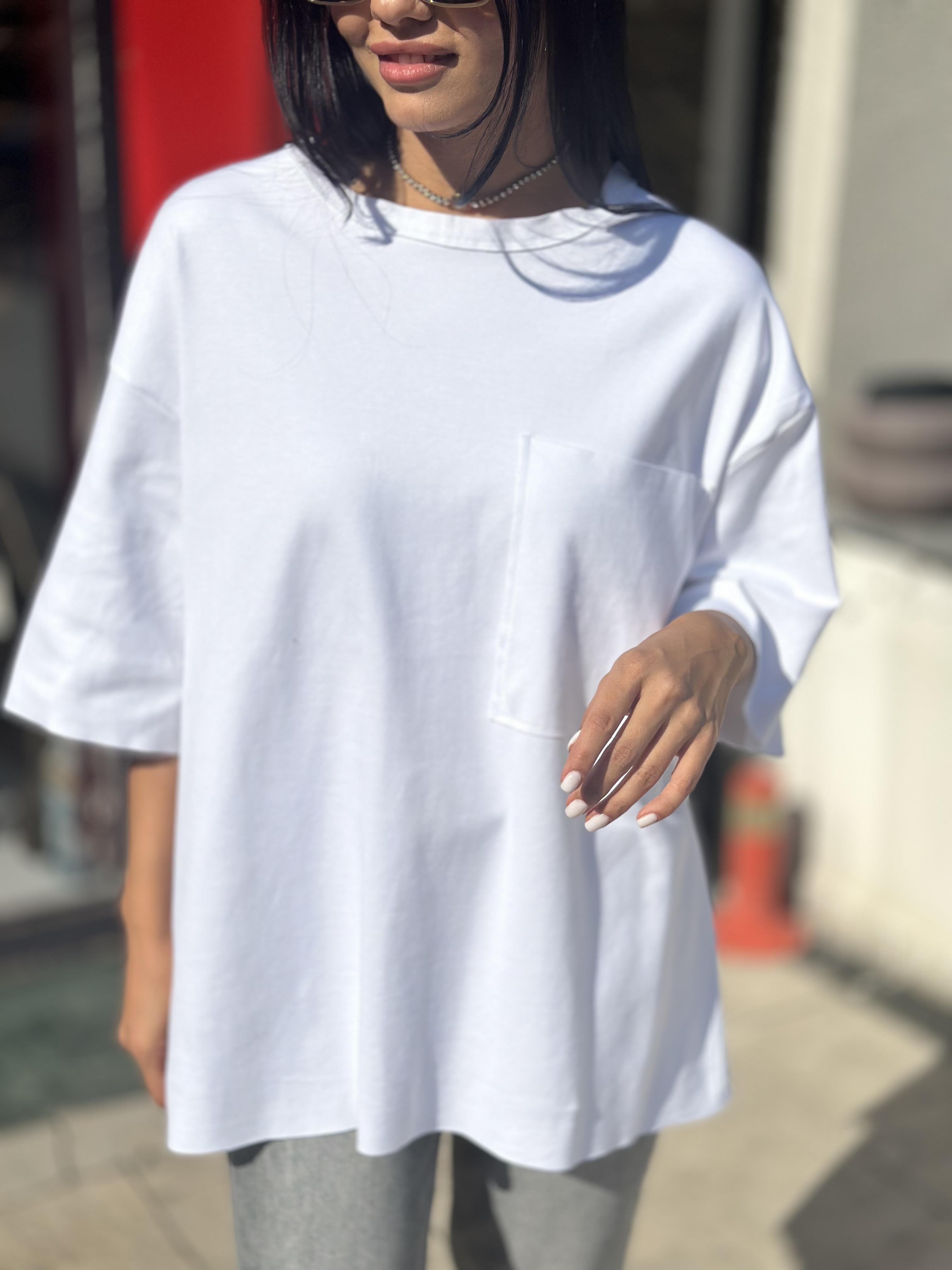 16073 ARKASI FERMUARLI TSHIRT