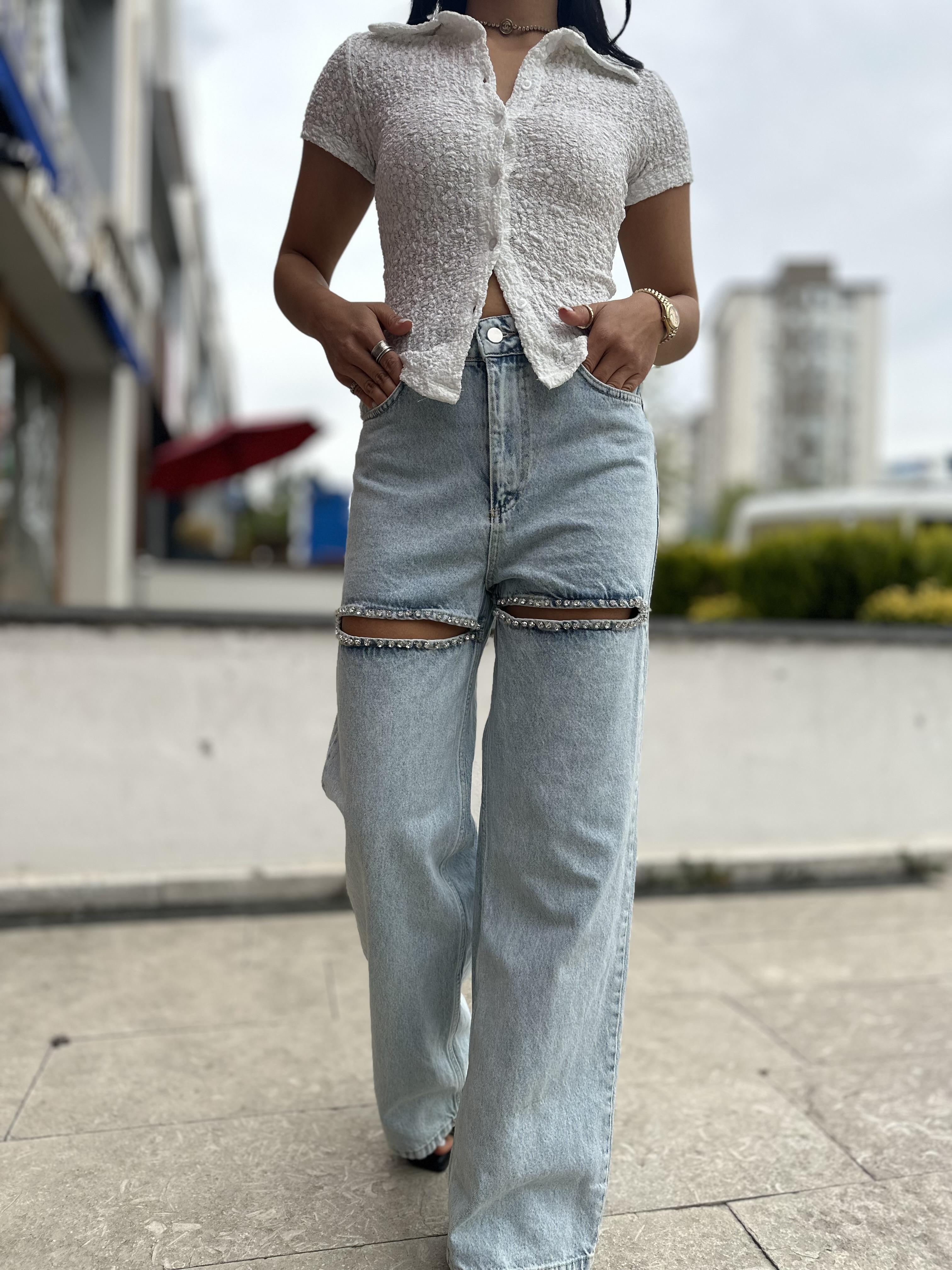 16265 DROPLU KOT PANTOLON