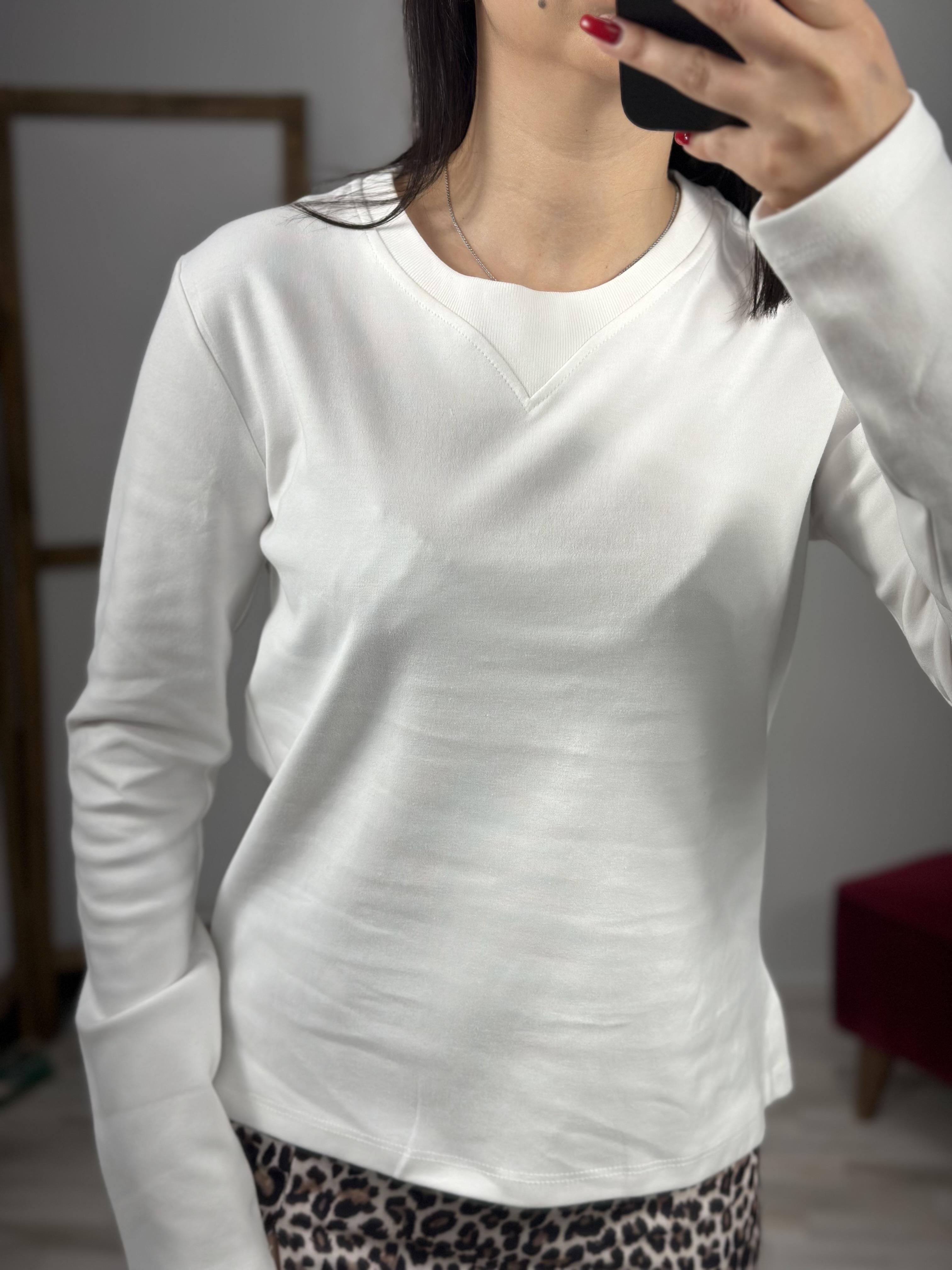 16364 UZUN KOLLU BISIKLET YAKA TSHIRT