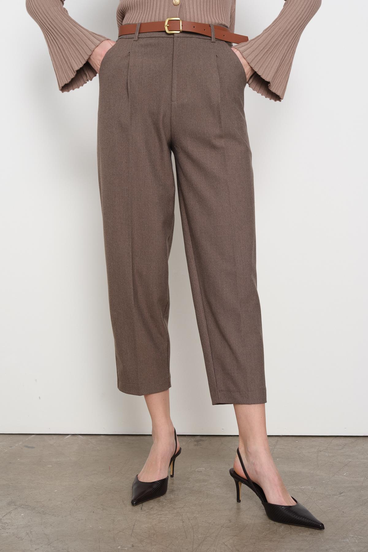 16394 KEMERLI KUMAS PANTOLON
