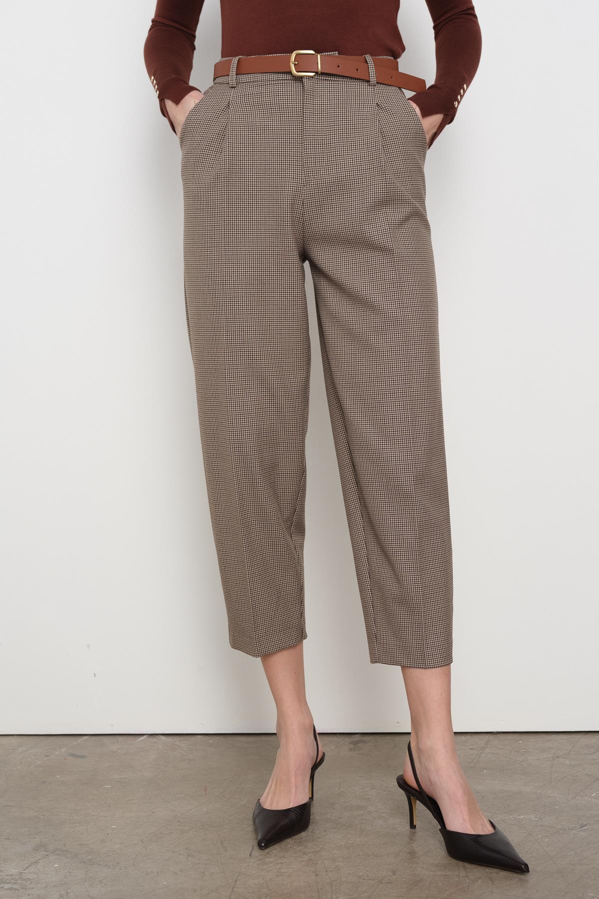 16394 KEMERLI KUMAS PANTOLON