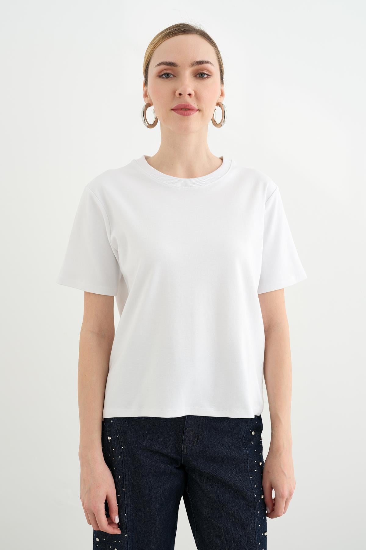 16616 BISIKLET YAKA TSHIRT