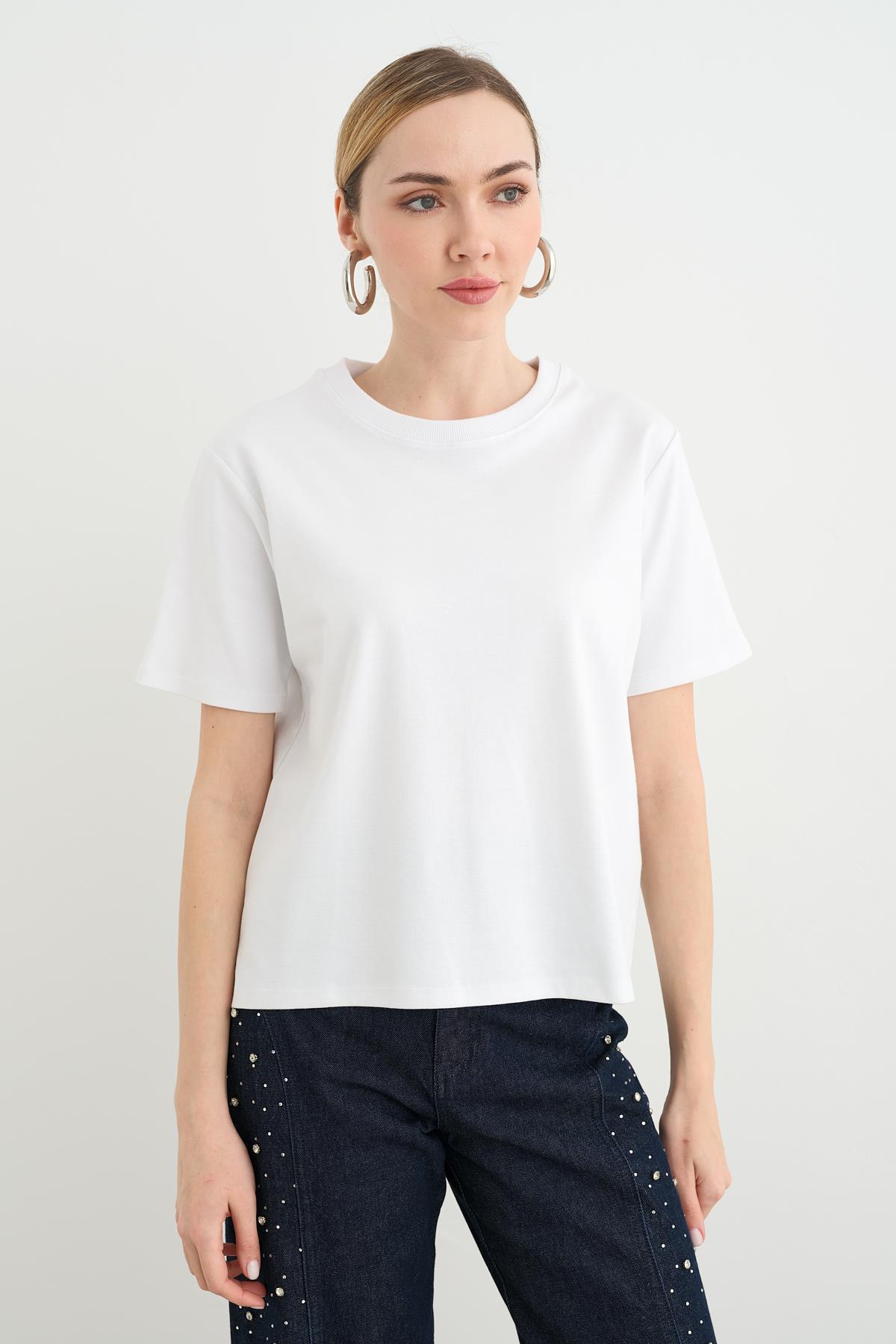 16616 BISIKLET YAKA TSHIRT