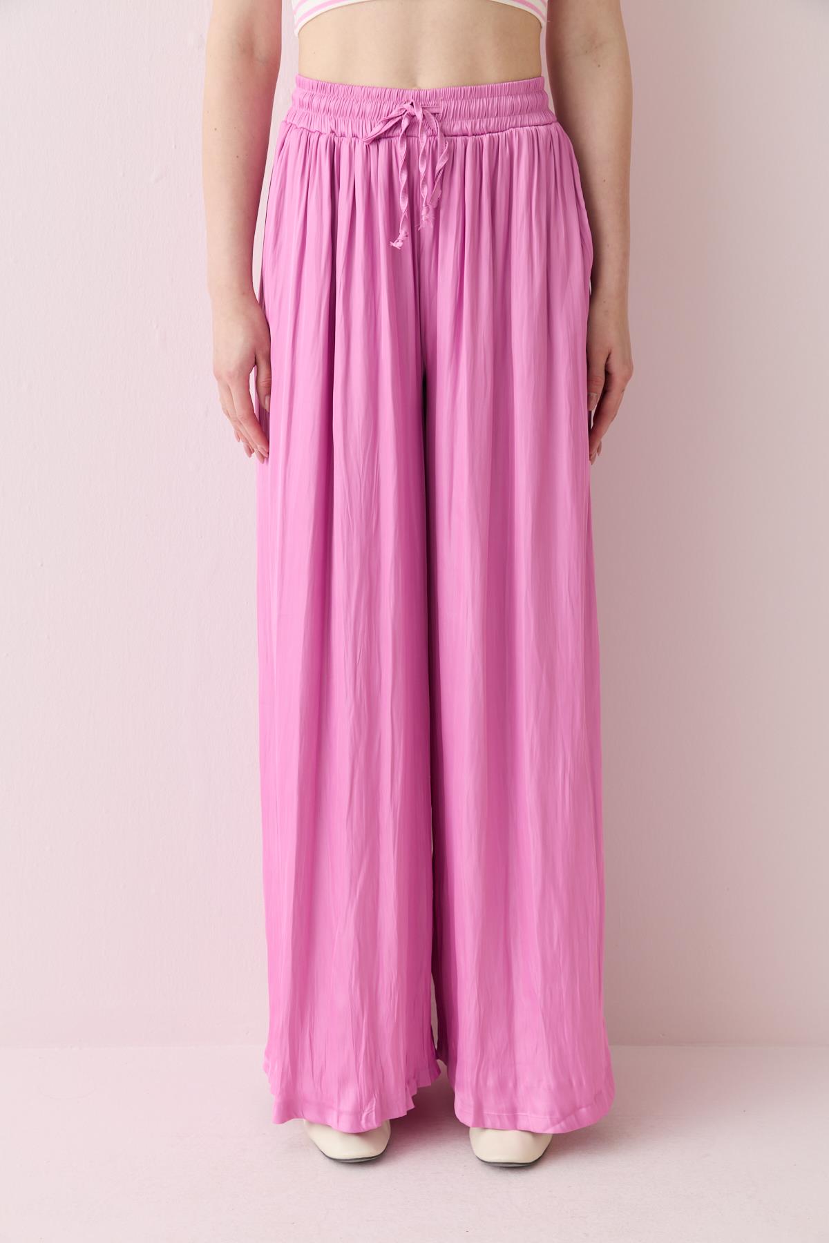 16632 SATEN BAGCIKLI PANTOLON