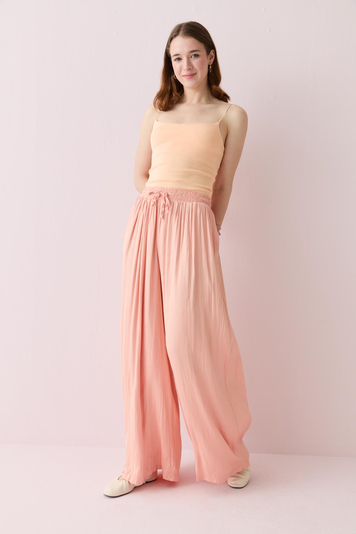 16632 SATEN BAGCIKLI PANTOLON