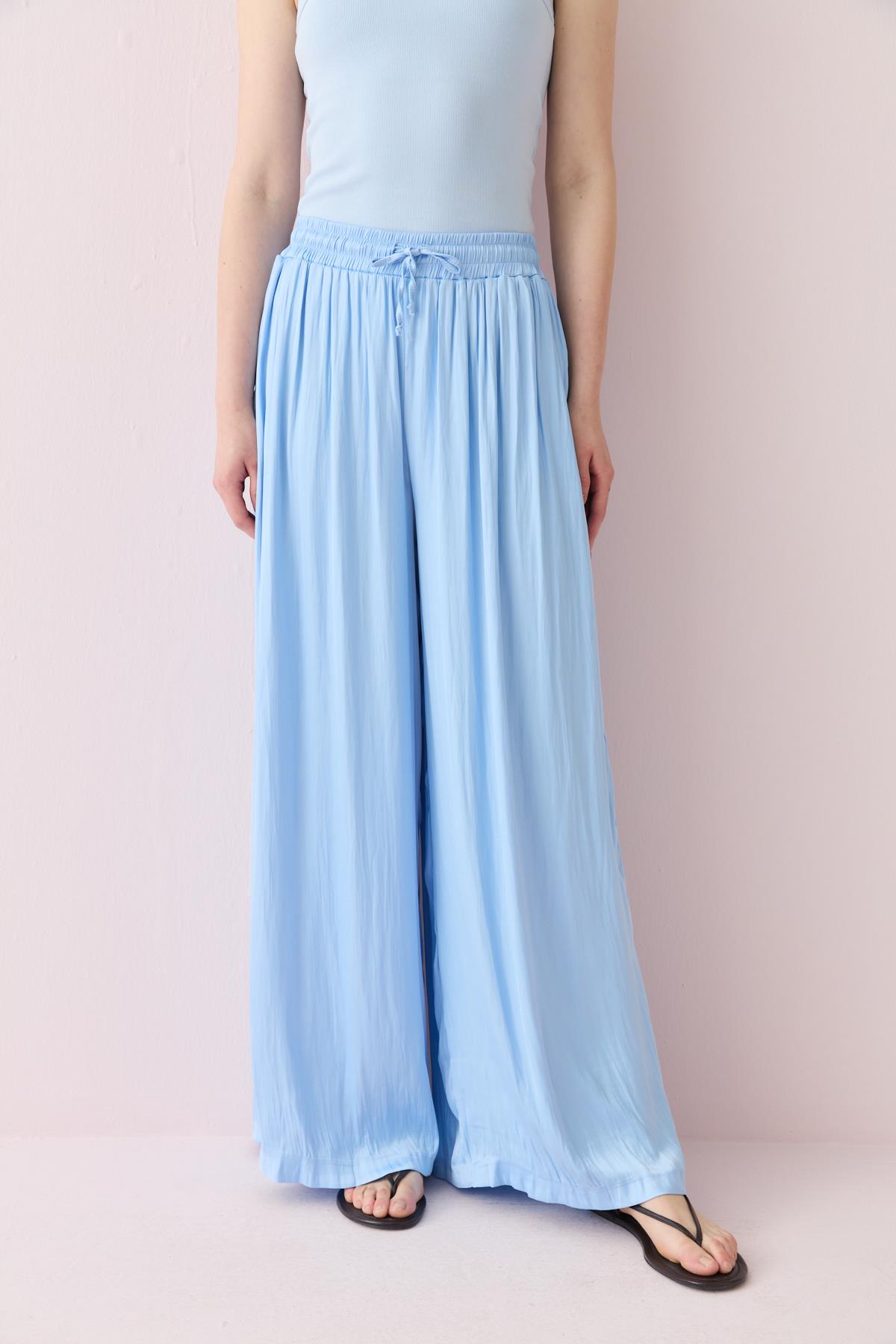 16632 SATEN BAGCIKLI PANTOLON