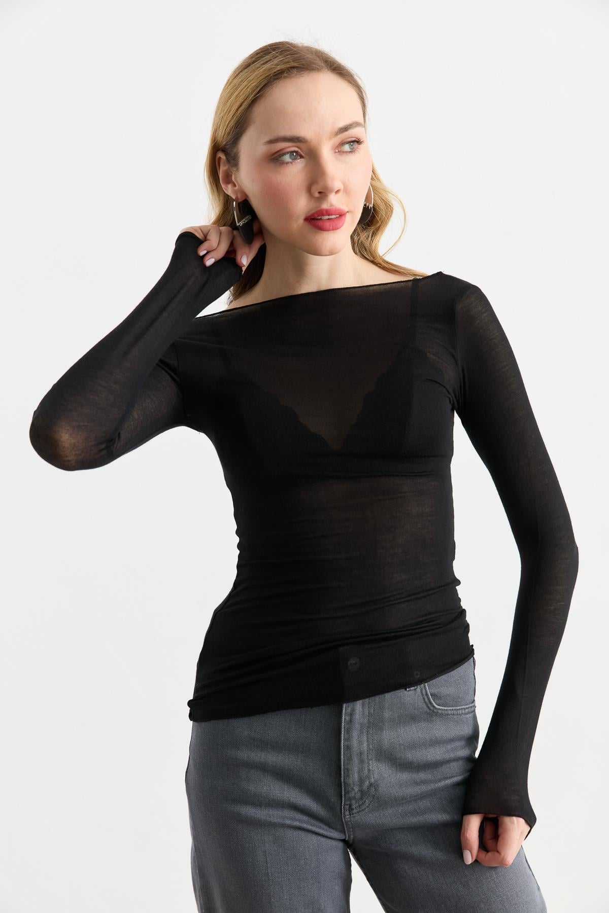 16641 ACIK YAKA TSHIRT