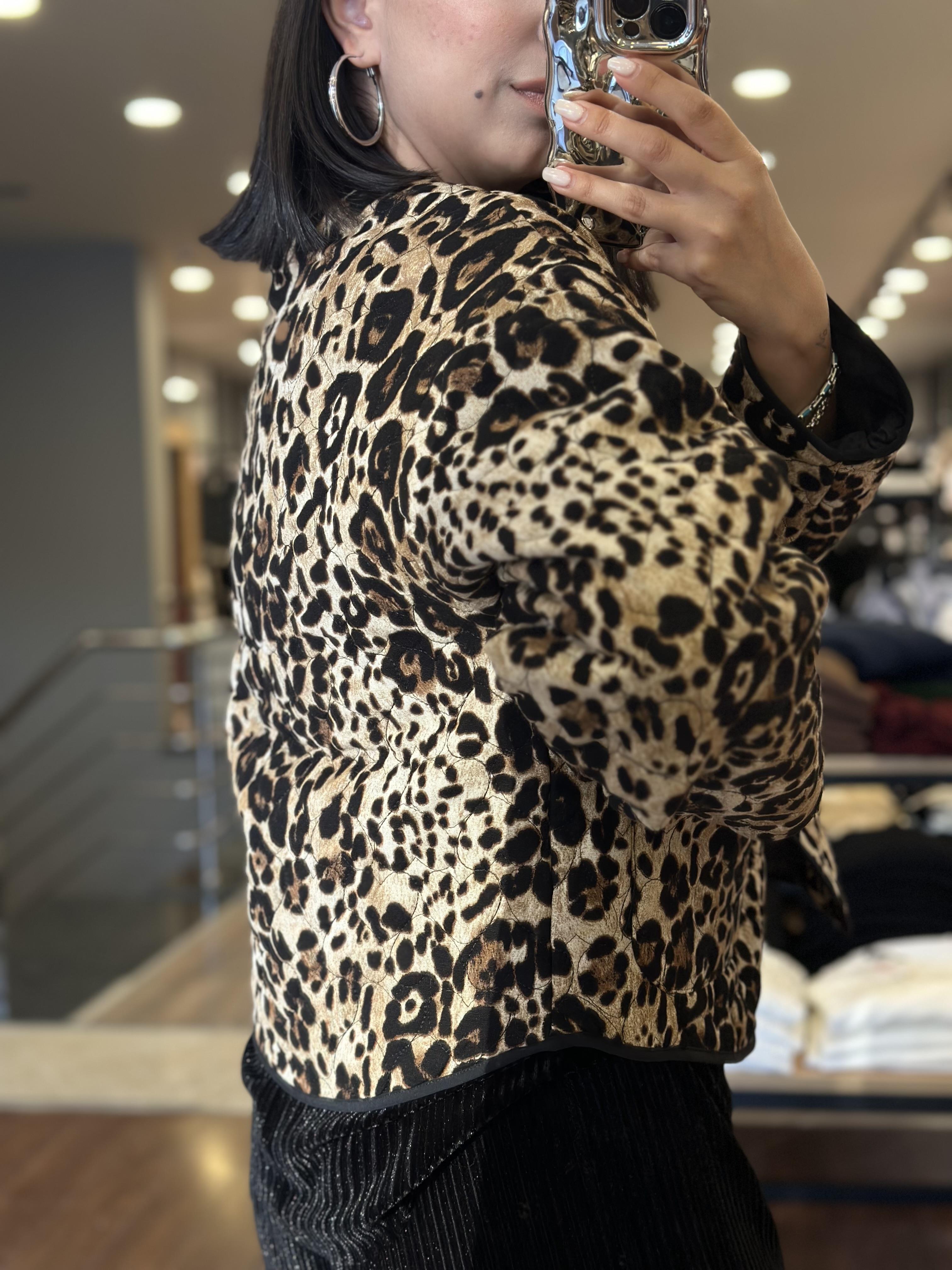 16706 LEOPAR DESEN KISA CEKET