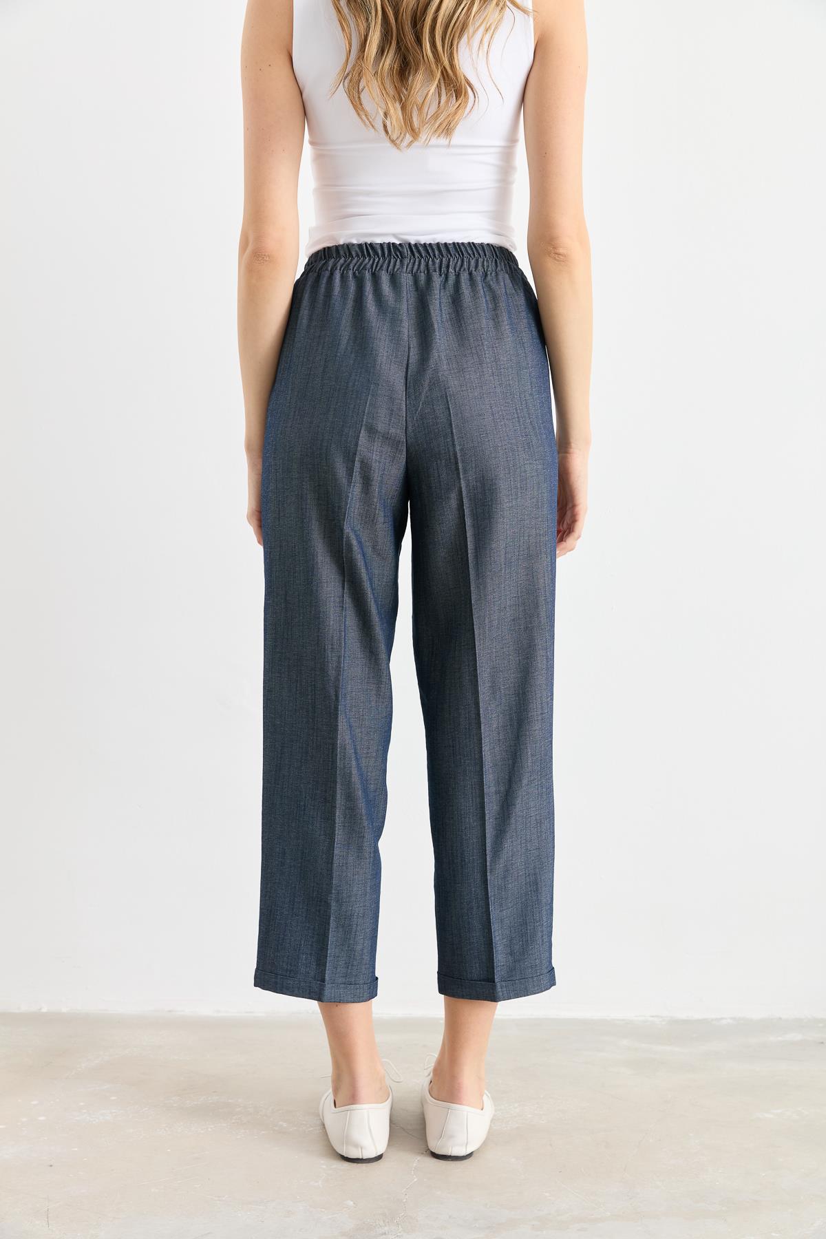 17019 BELI LASTIKLI PANTOLON