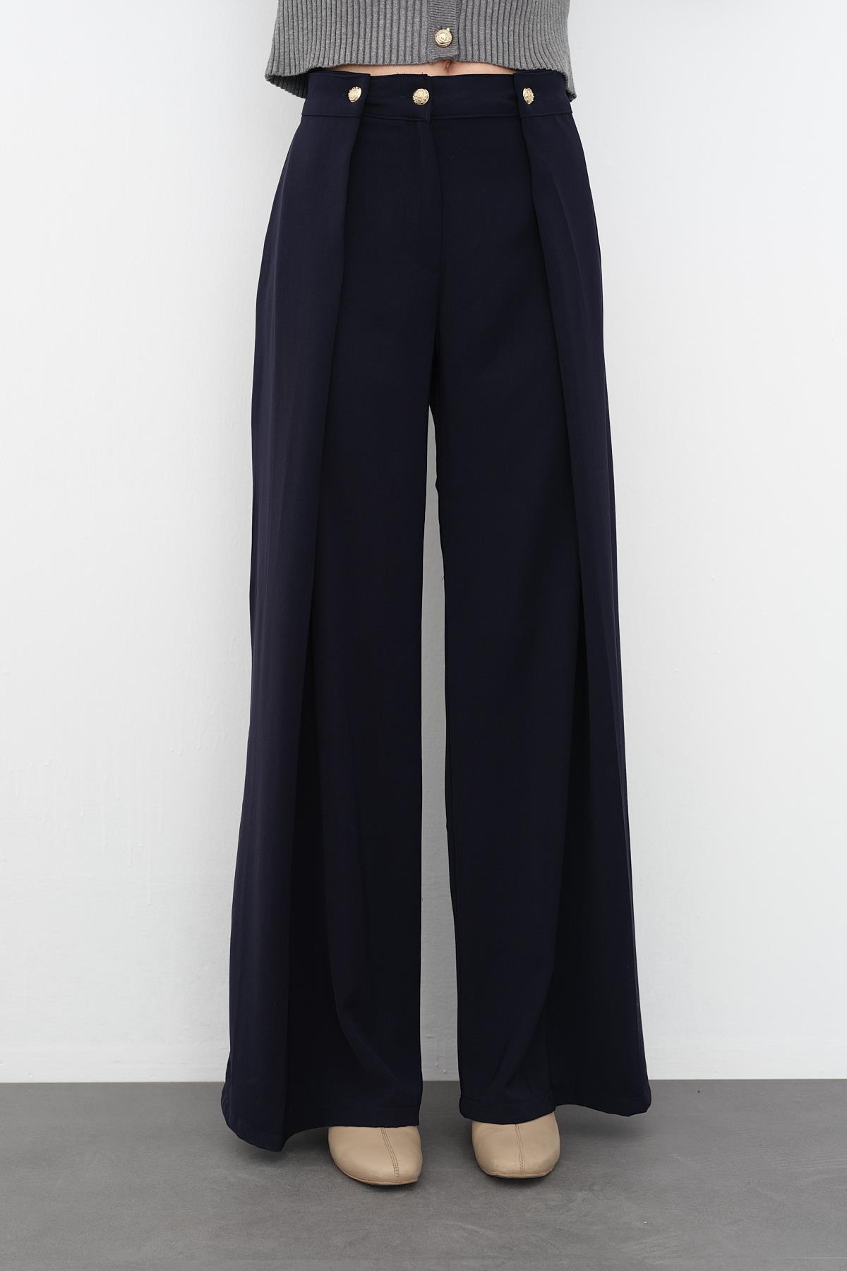 1702 GOLD DUGME PANTOLON