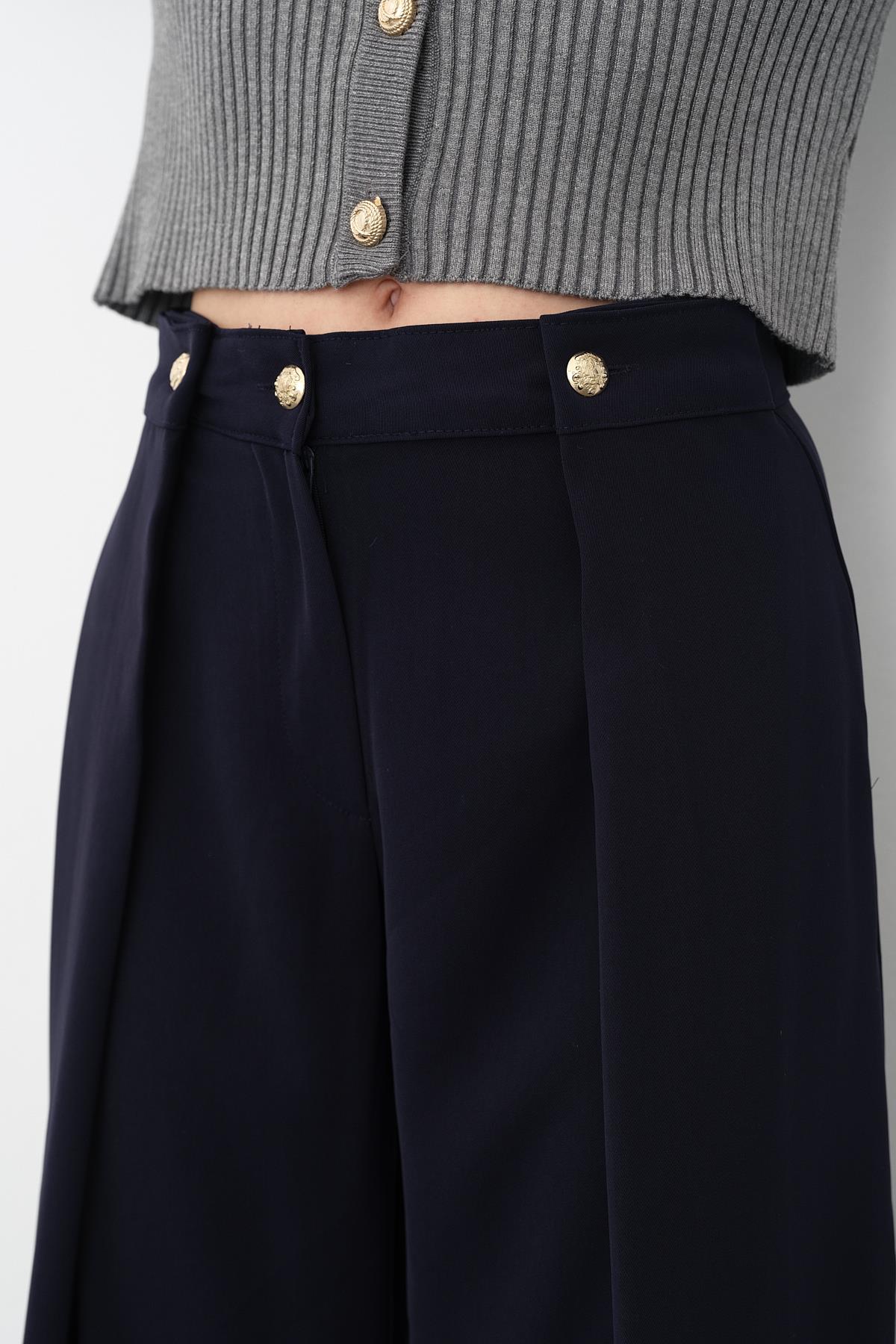 1702 GOLD DUGME PANTOLON
