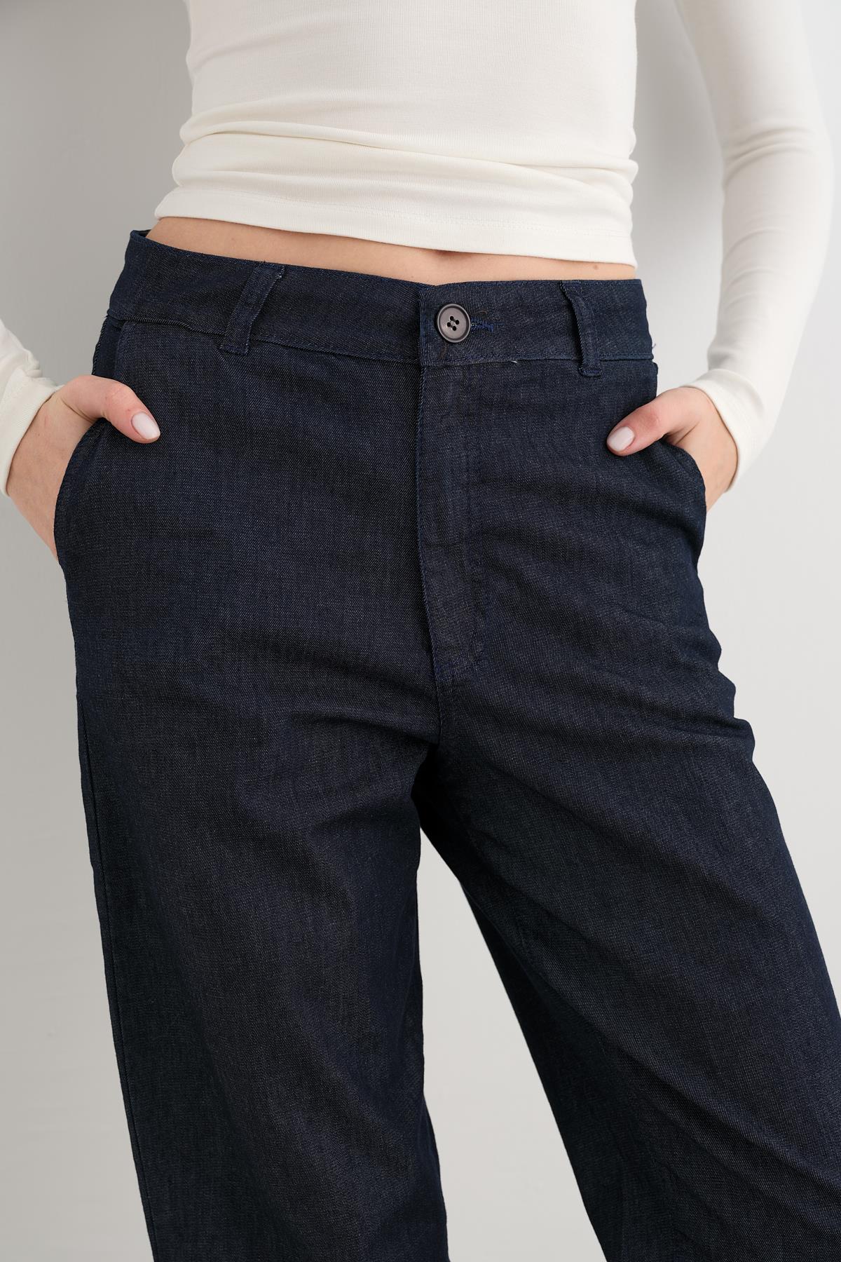 17049 YANDAN CEPLI KOT PANTOLON
