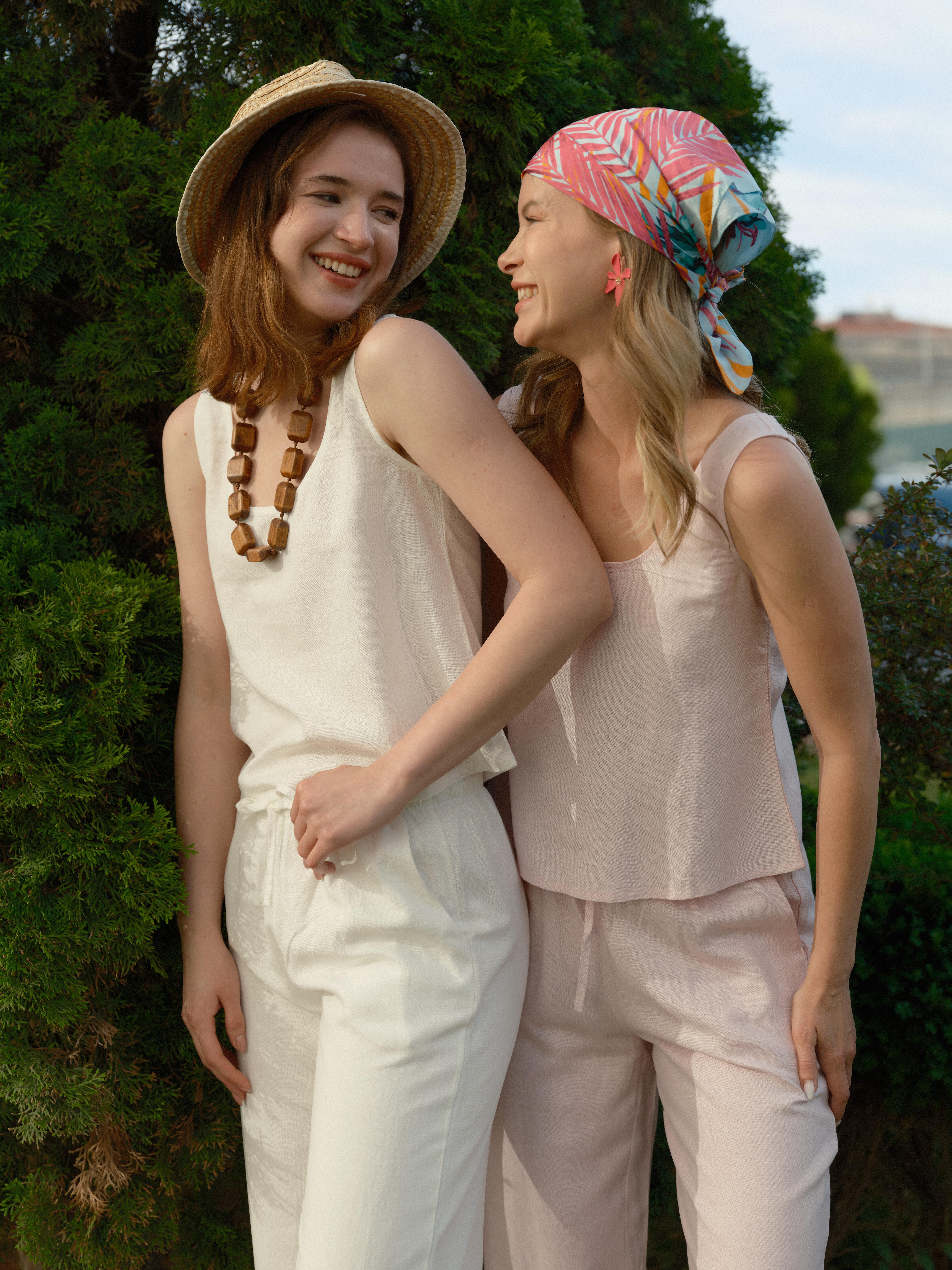 17324 BAGCIKLI KETEN PANTOLON