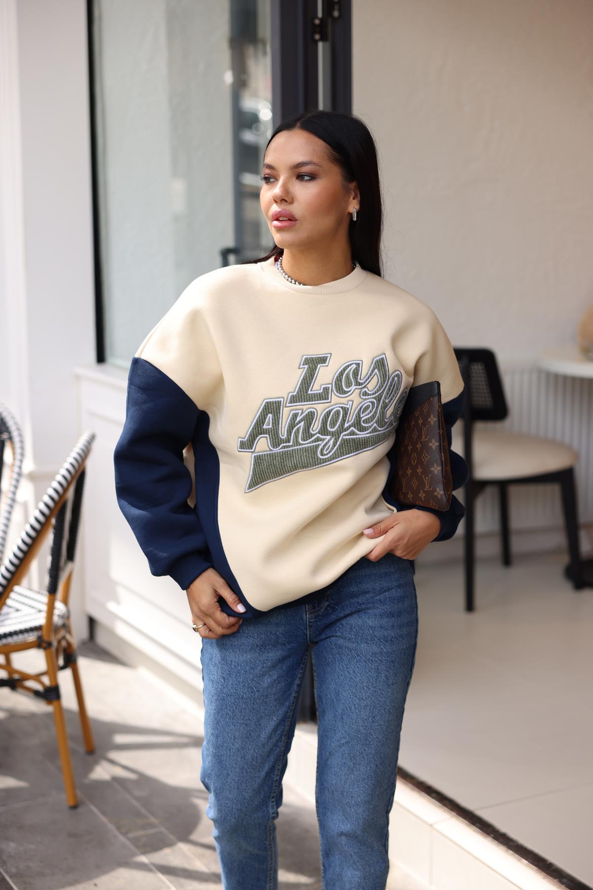 17770 LOS ANGELES YAZILI SWEAT