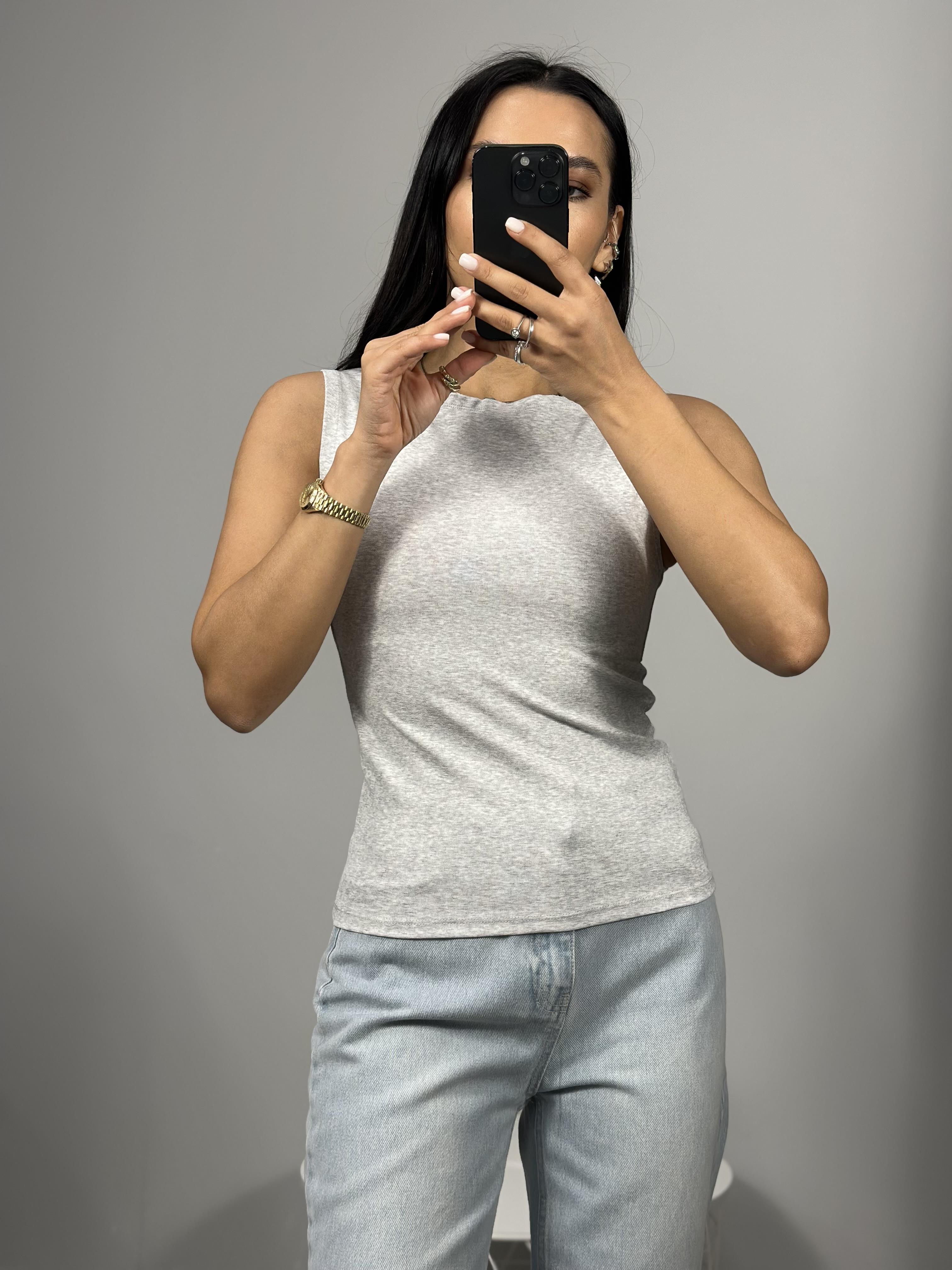 20847 KAYIK YAKA KOLSUZ TOP