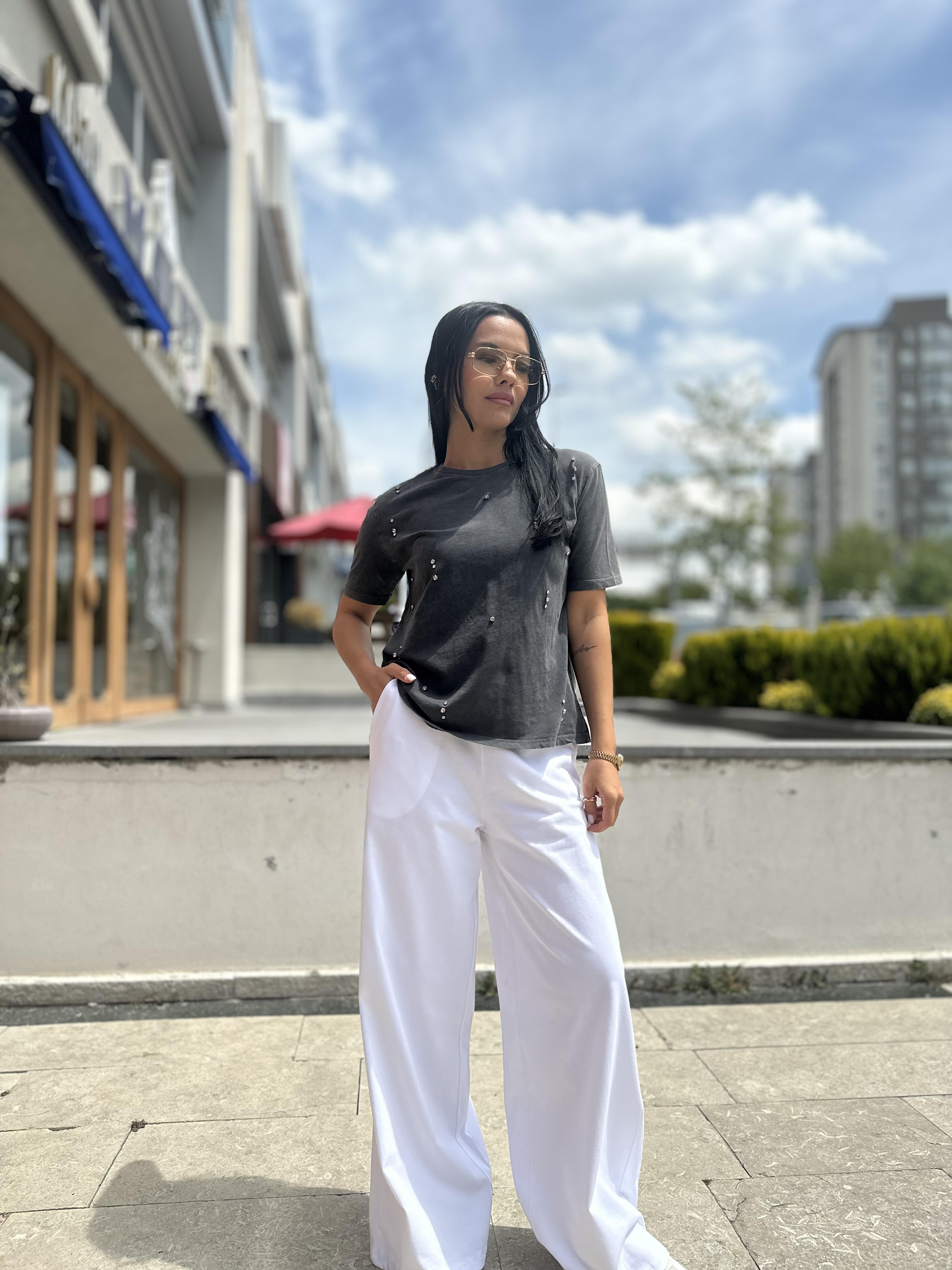 241038 OVERSIZE TASLI TSHIRT