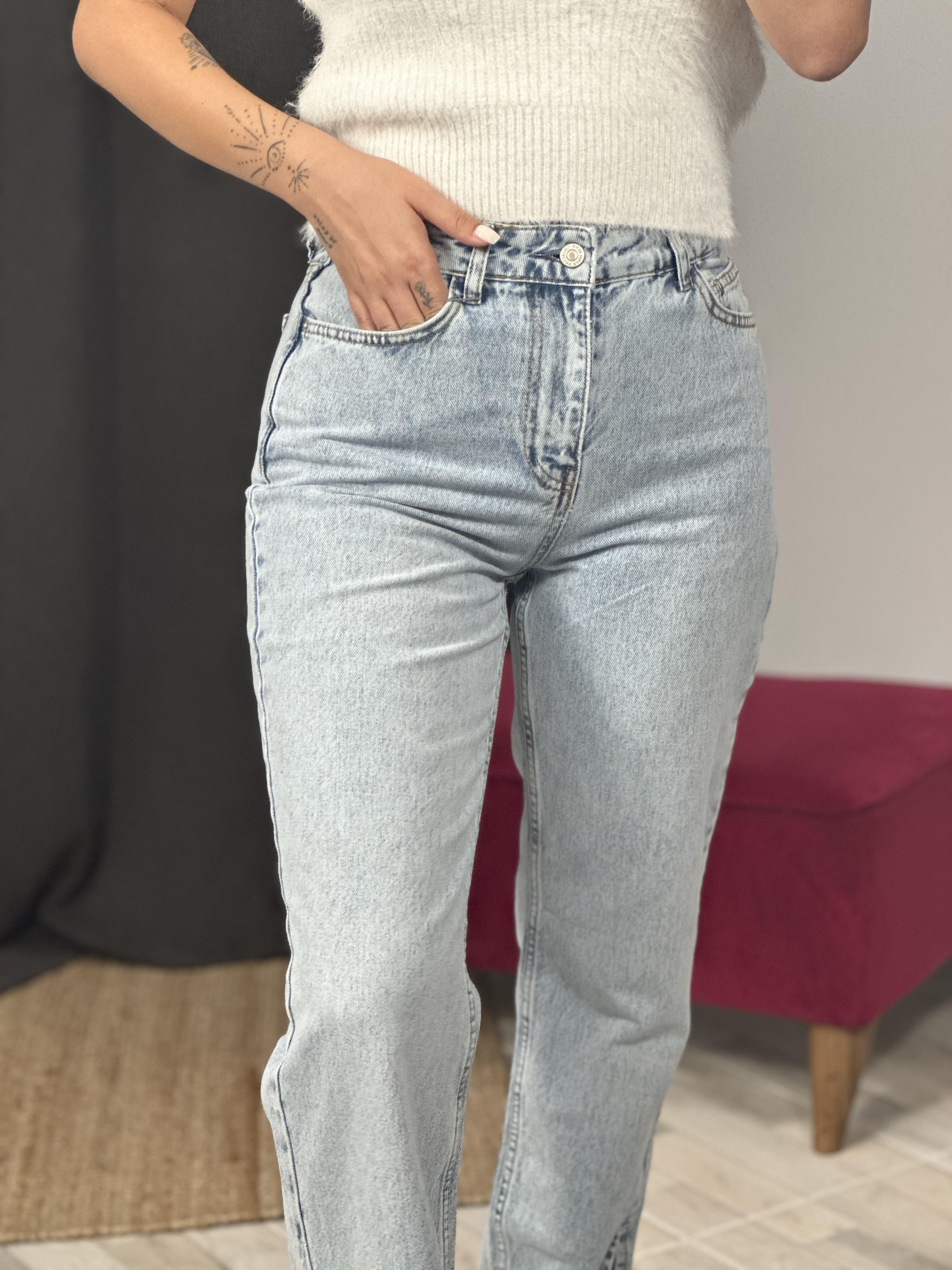 24603 YAN YIRTMACLI PANTOLON