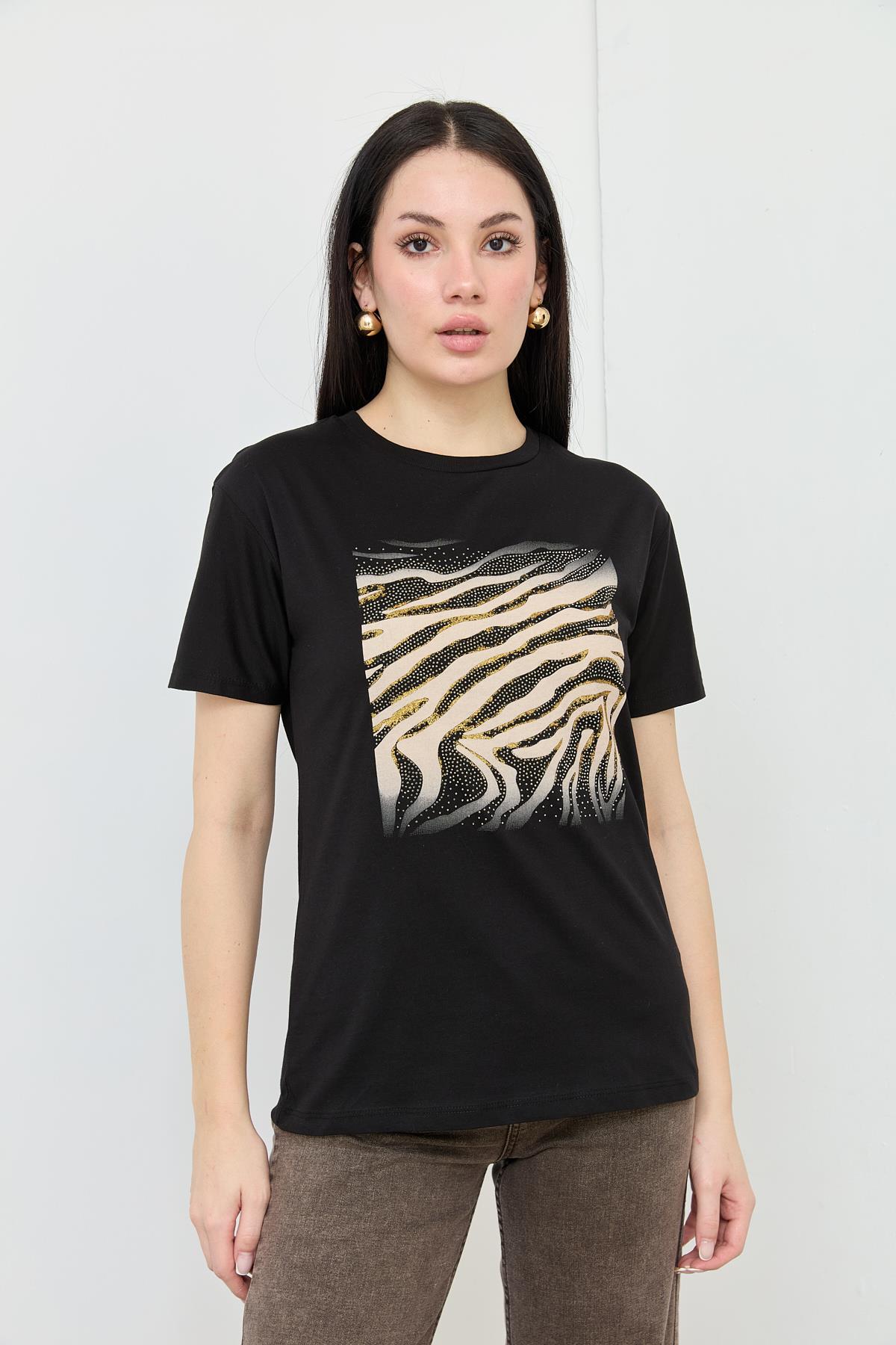 2509 TASLI BASKILI TSHIRT