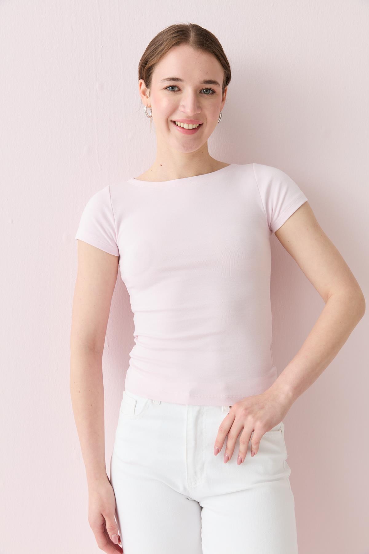 251026 KISA KOLLU DUZ TSHIRT