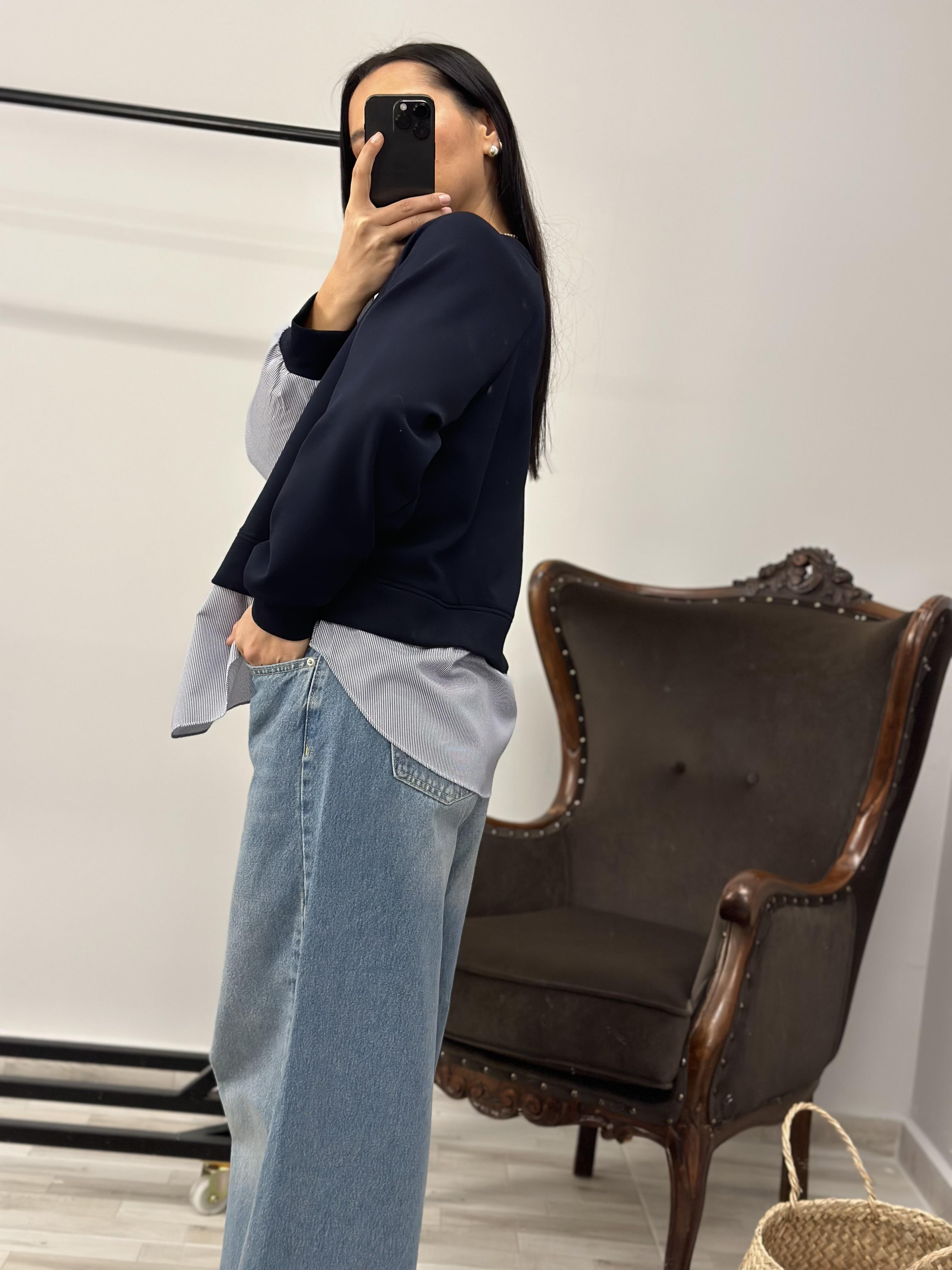 2845 YANI POPLIN SWEAT