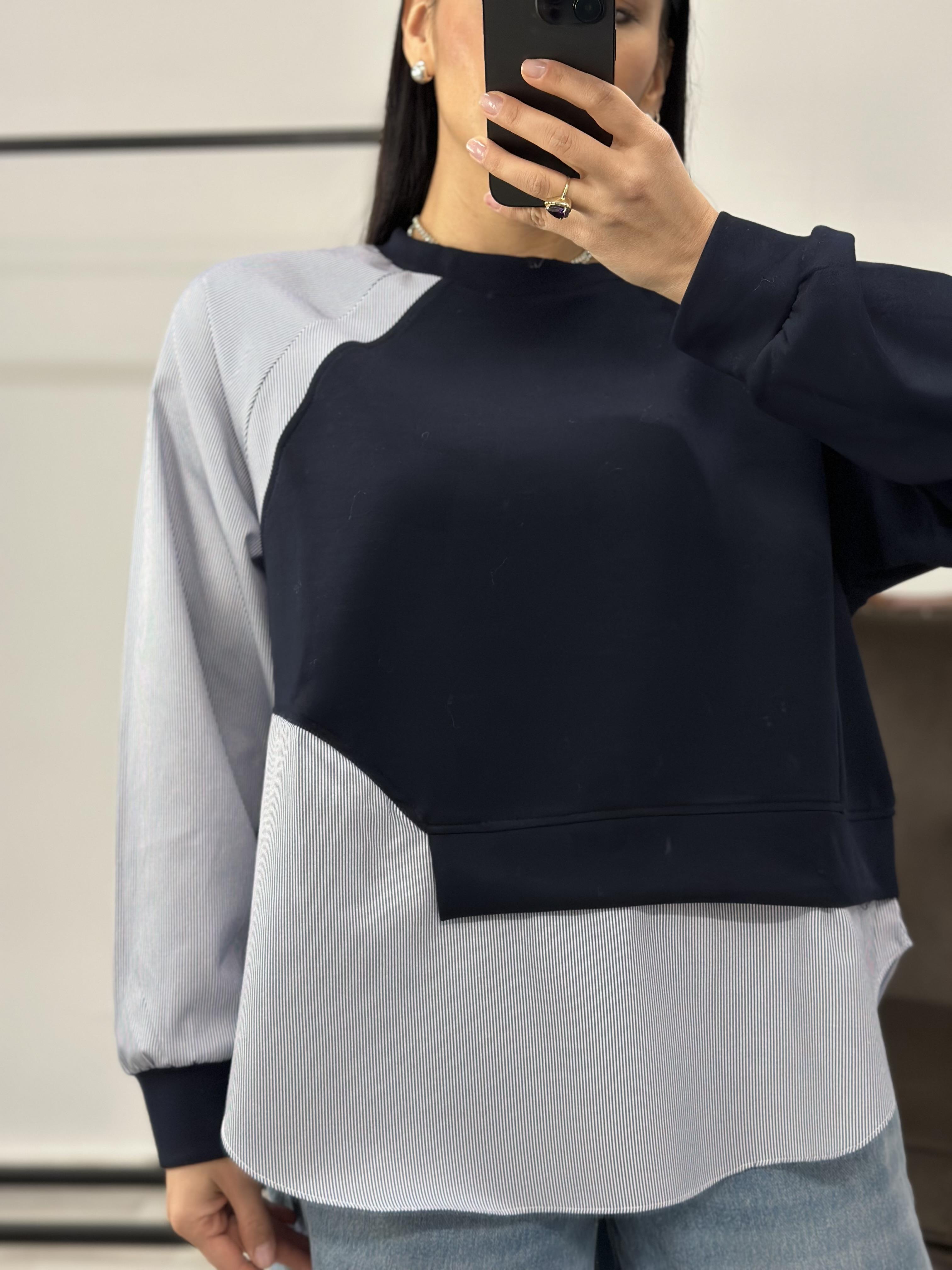 2845 YANI POPLIN SWEAT