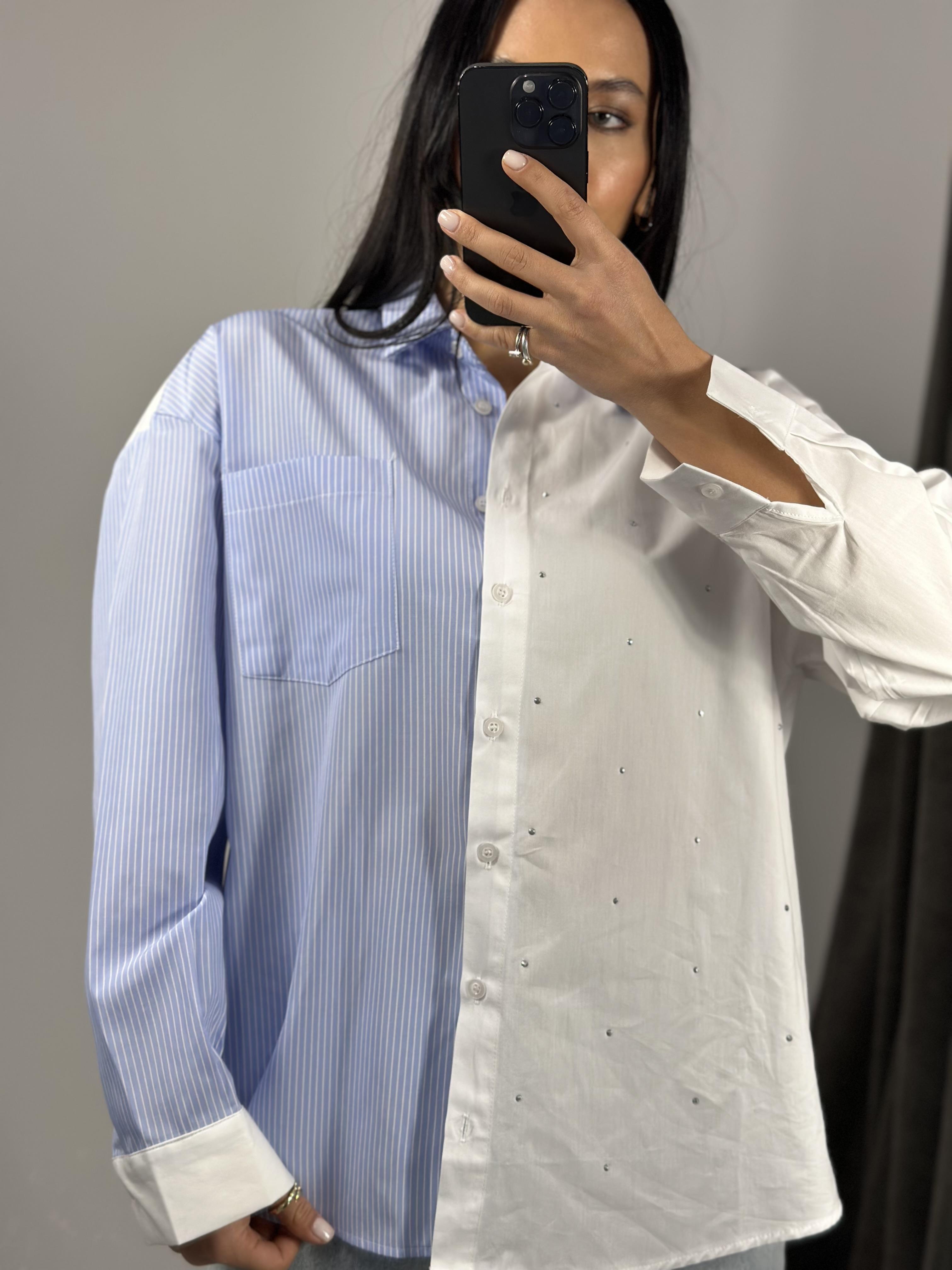 2886 CIZGILI TASLI GOMLEK