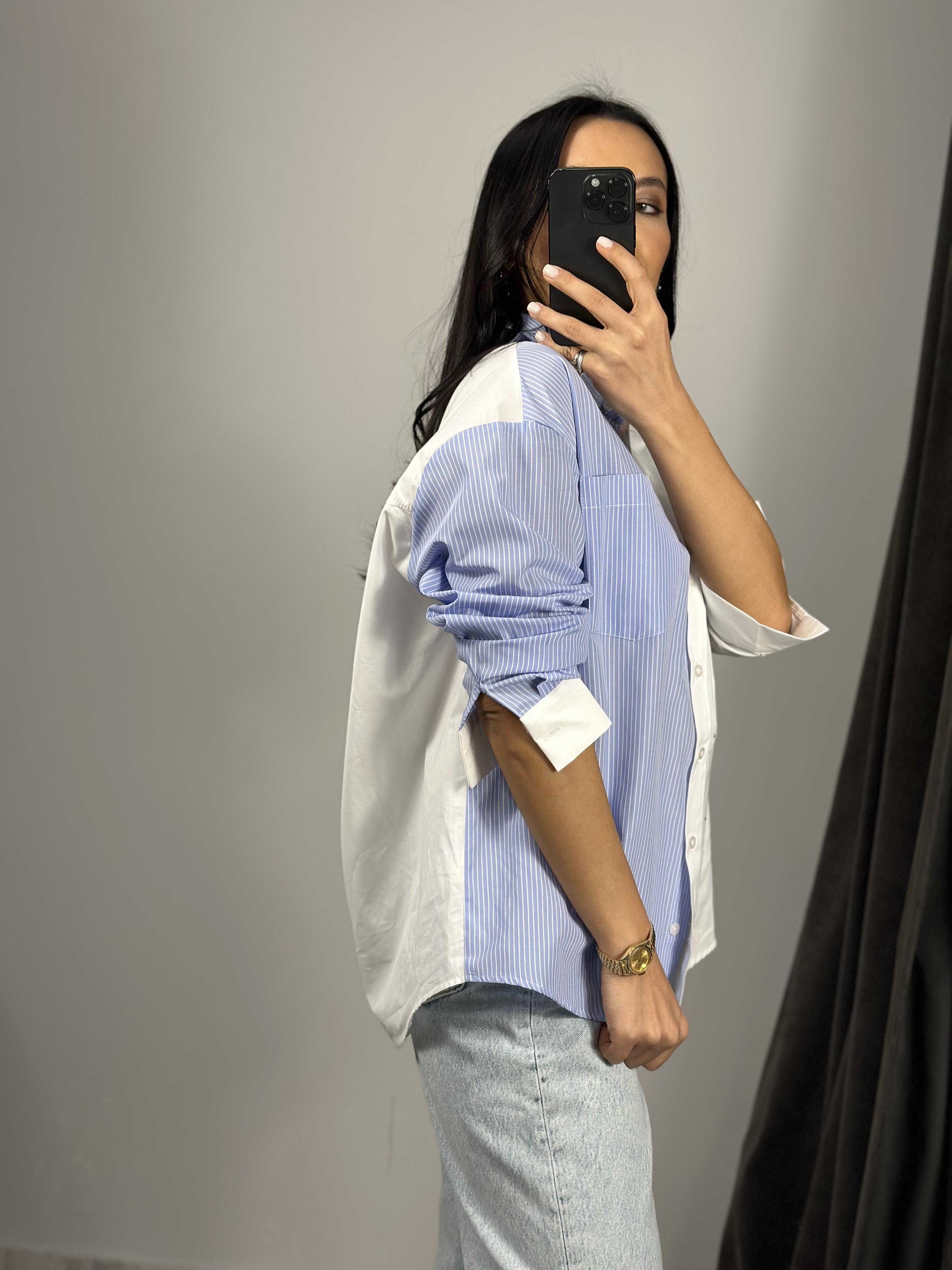 2886 CIZGILI TASLI GOMLEK