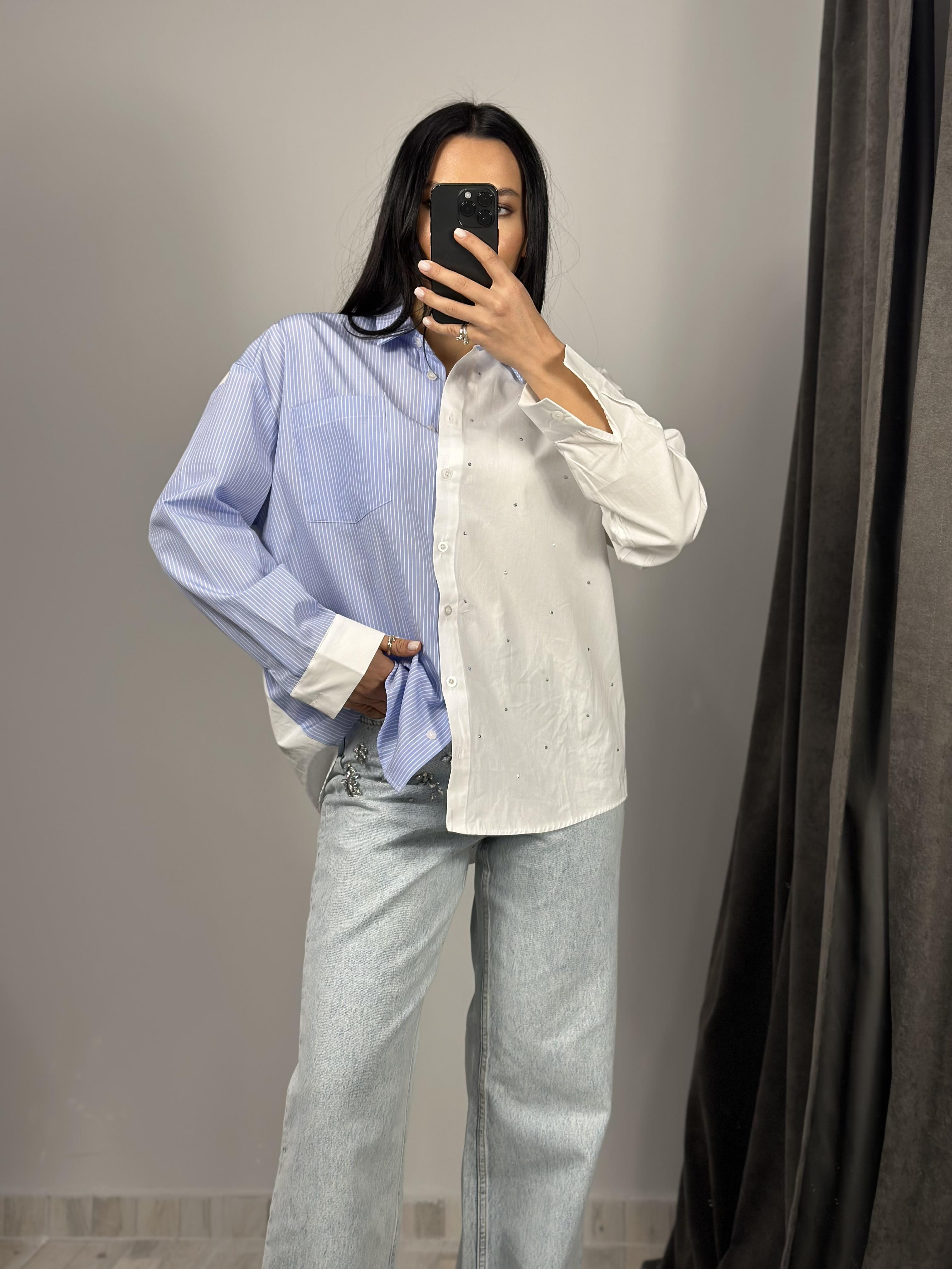 2886 CIZGILI TASLI GOMLEK