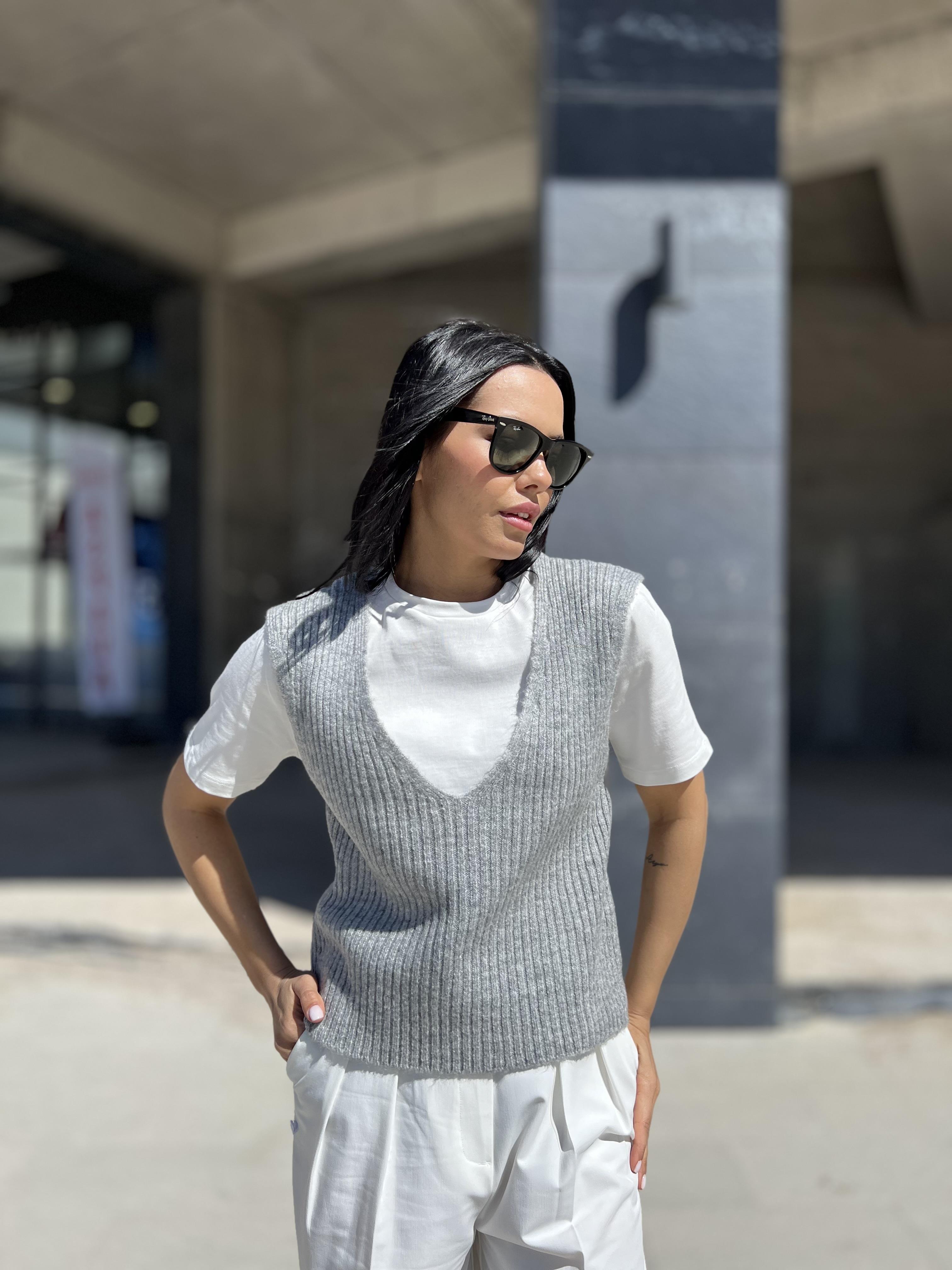 2908 SUVETER DETAYLI TSHIRT