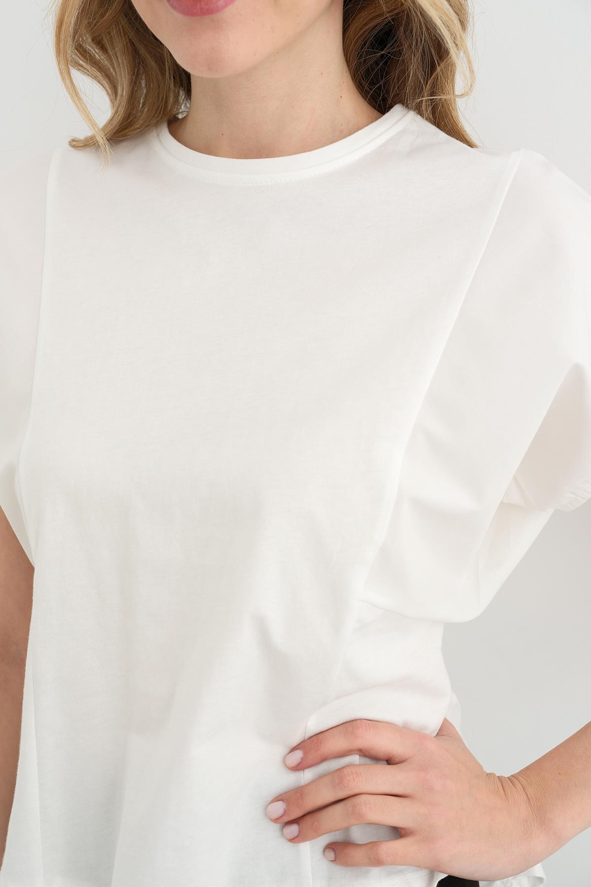 29736 ARKASI LASTIKLI TSHIRT