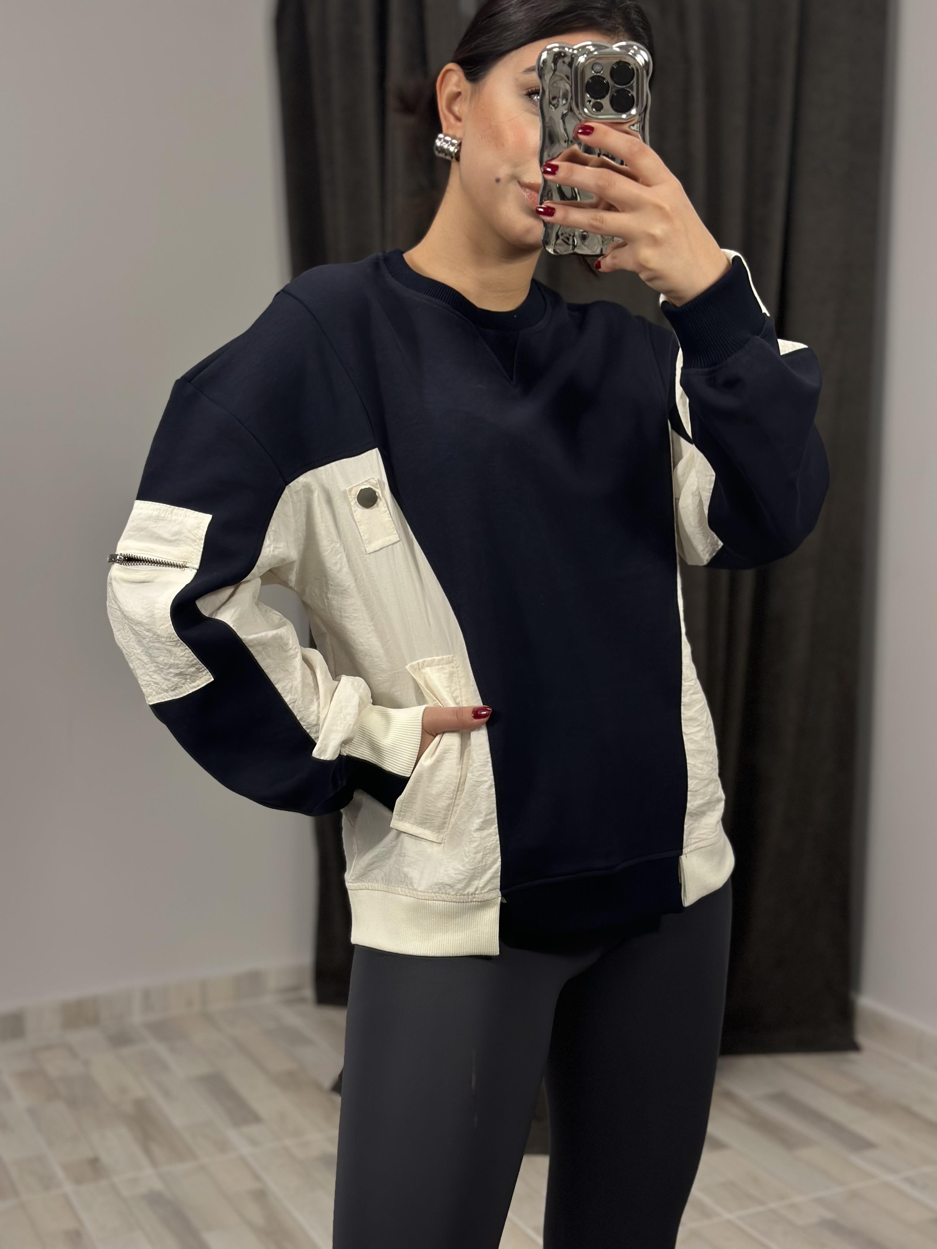 2984 TEKNIK KUMAS MIX INTERLOCK SWEAT