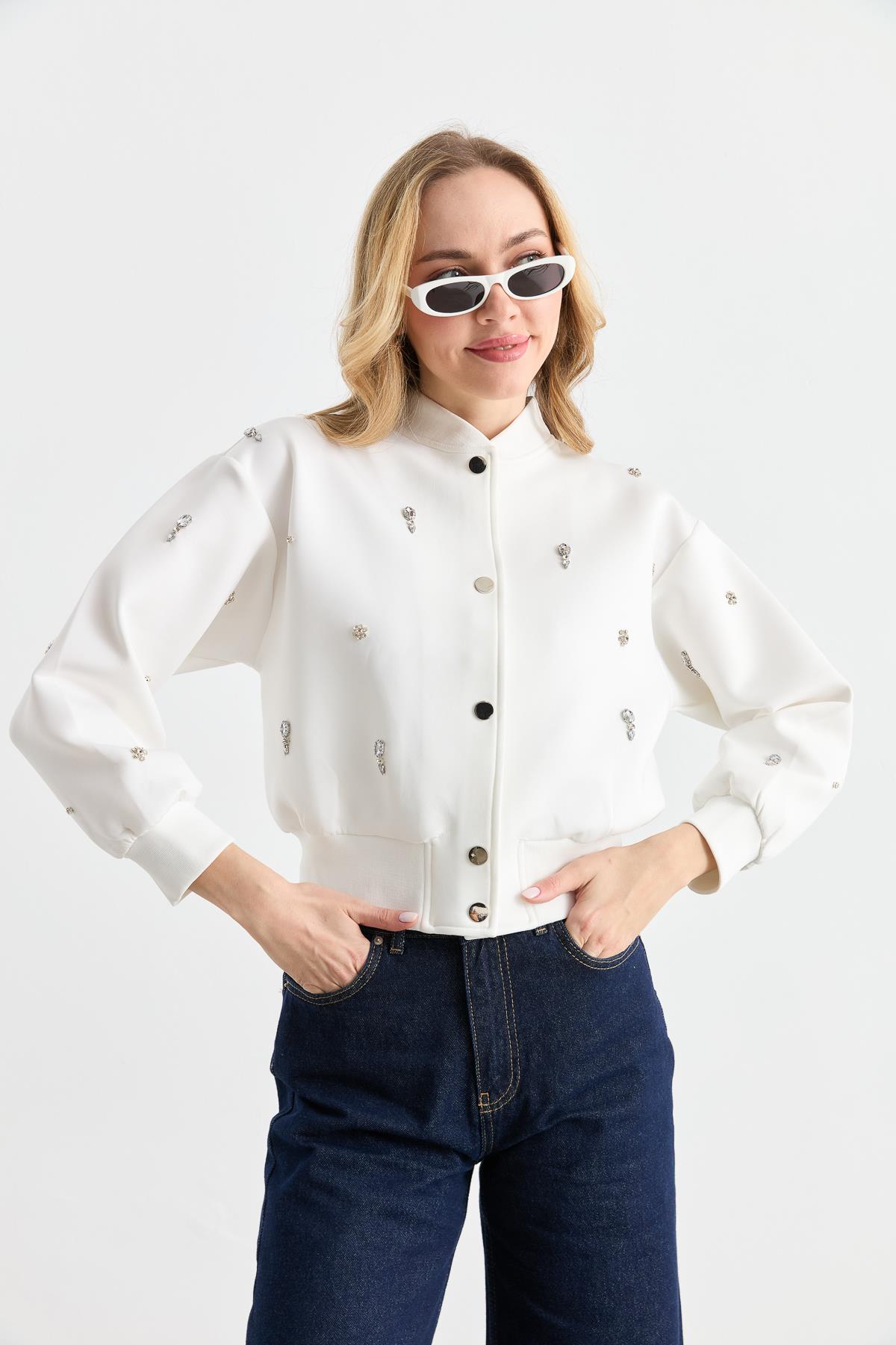 3018 TAS ISLEMELI NEOPREN BOMBER