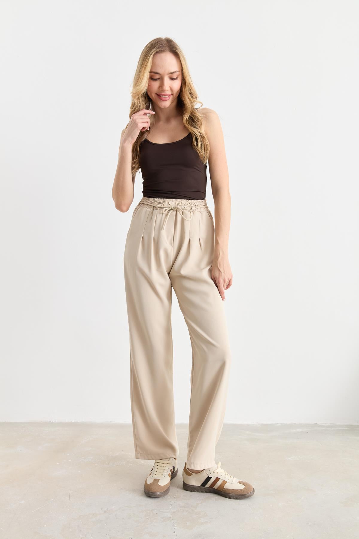 3031 LINDA TWILL PALAZZO PANTOLON