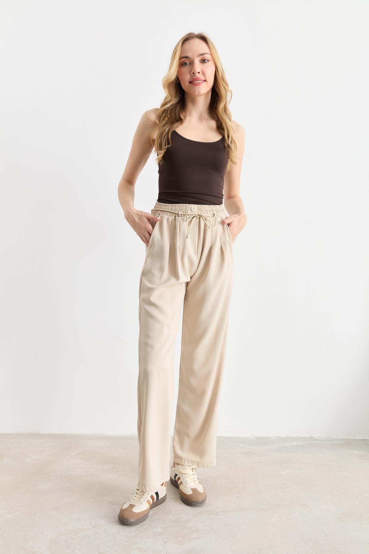 3031 LINDA TWILL PALAZZO PANTOLON