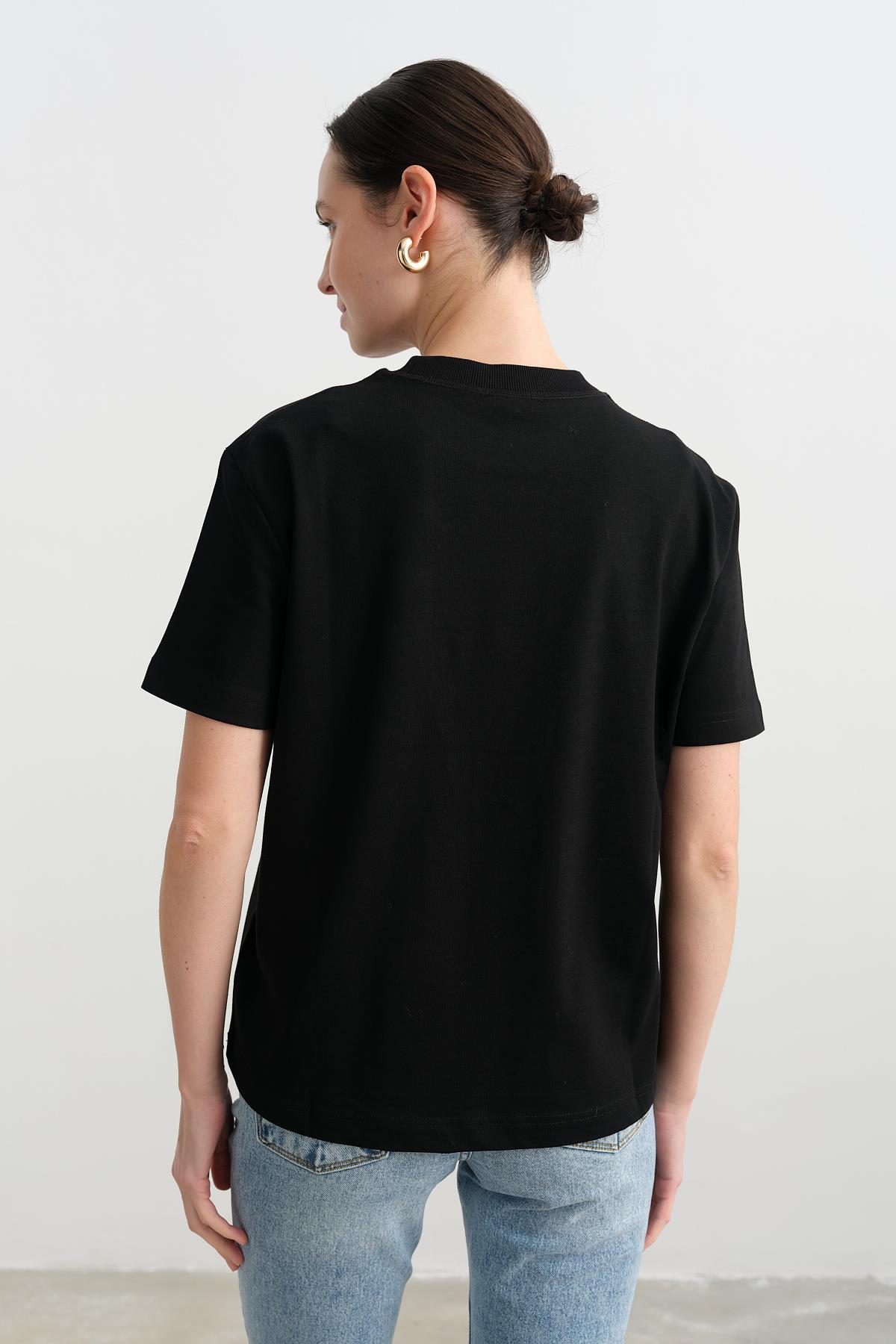 30312 DEKORATIF DIKISLI TSHIRT