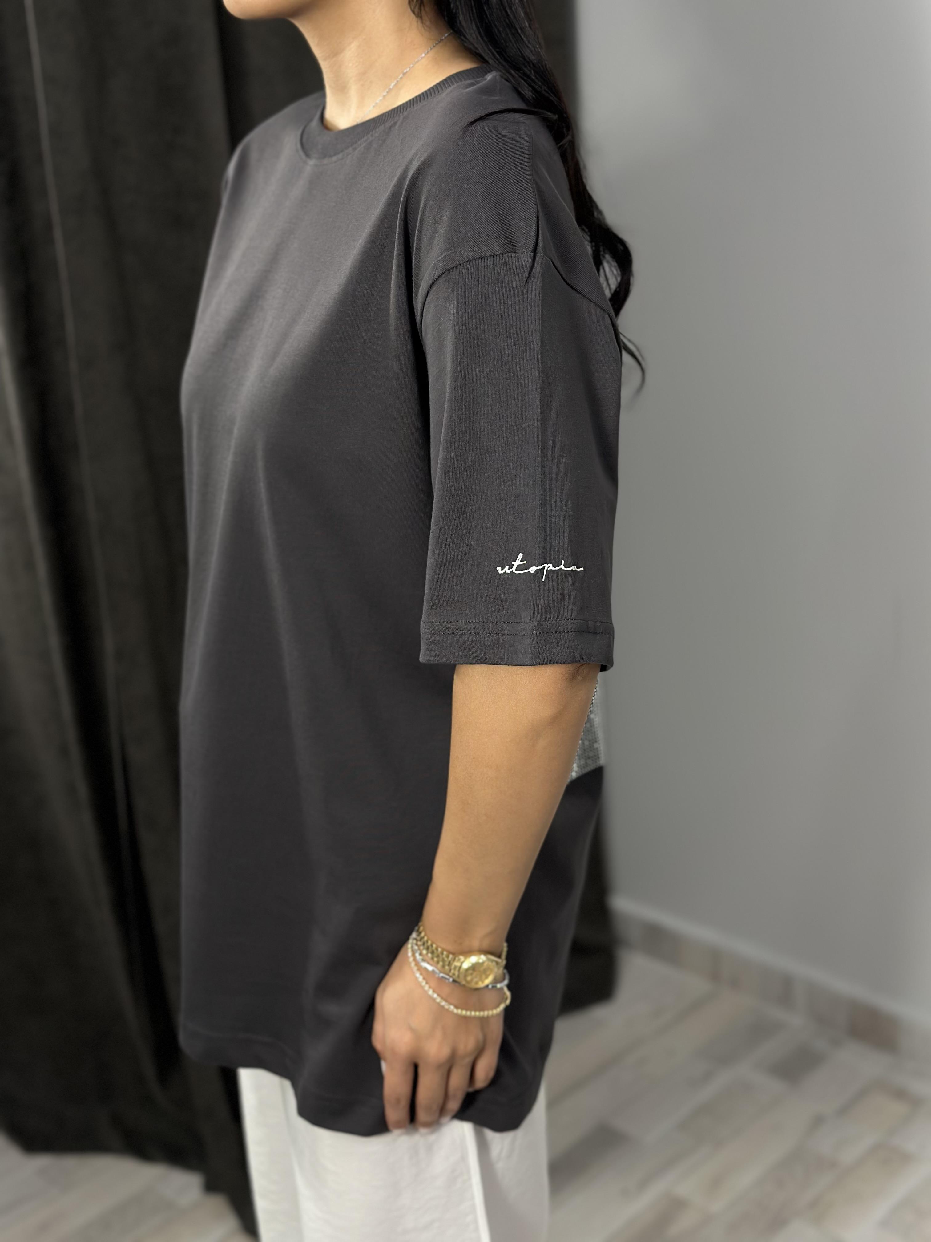 30735 TAS BASKI DETAYLI TSHIRT