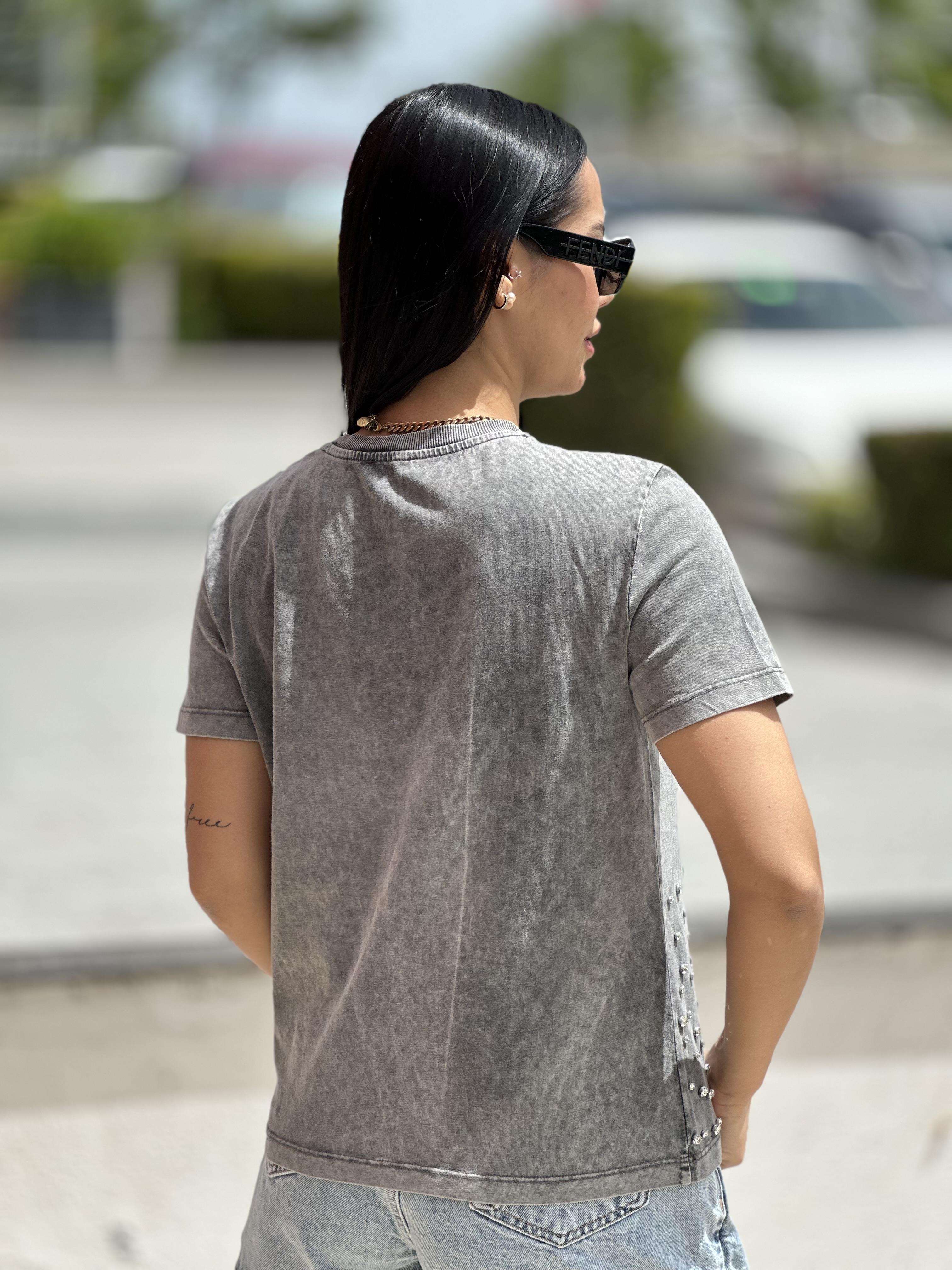 30879 ONU PARLAK TASLI TSHIRT
